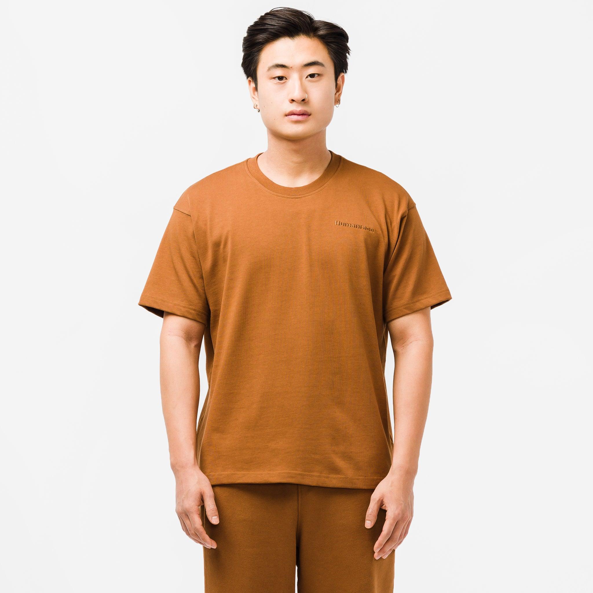 adidas Cotton Pharrell Williams Basics T-shirt in Brown for Men | Lyst