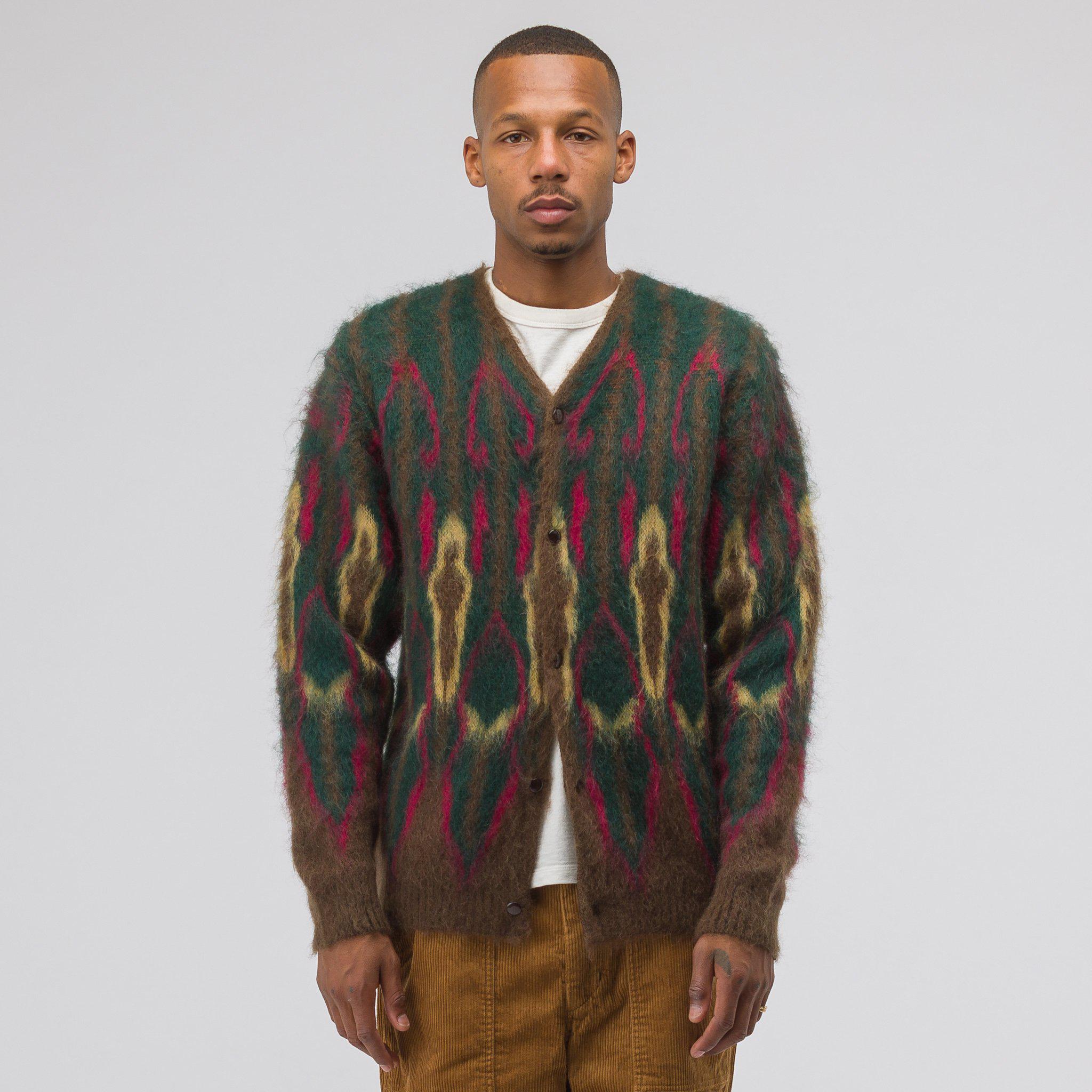 Needles Mohair Cardigan Psychedelic in Brown for Men   Lyst