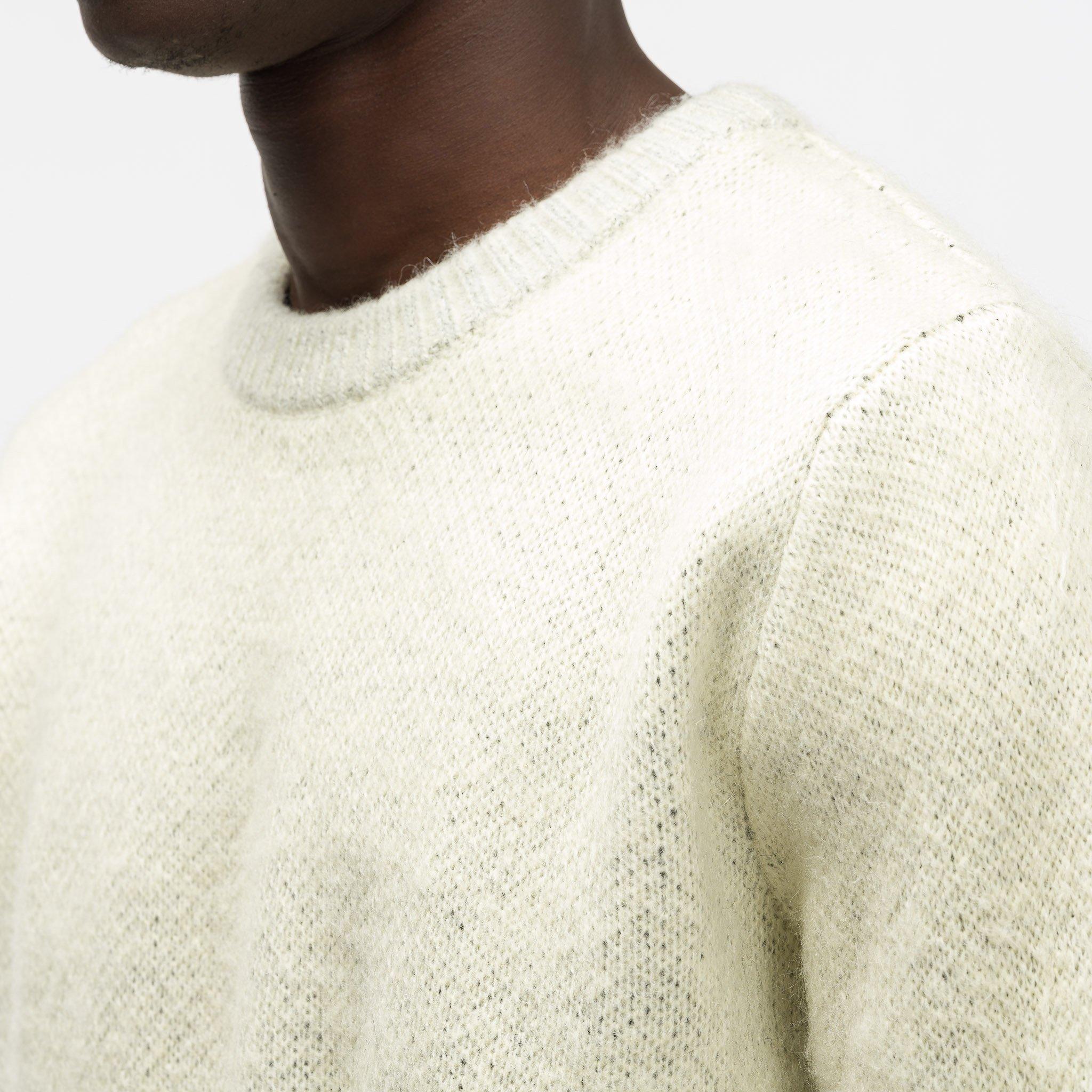 Stussy 8 Ball Heavy Brushed Mohair Sweater in Natural for Men | Lyst