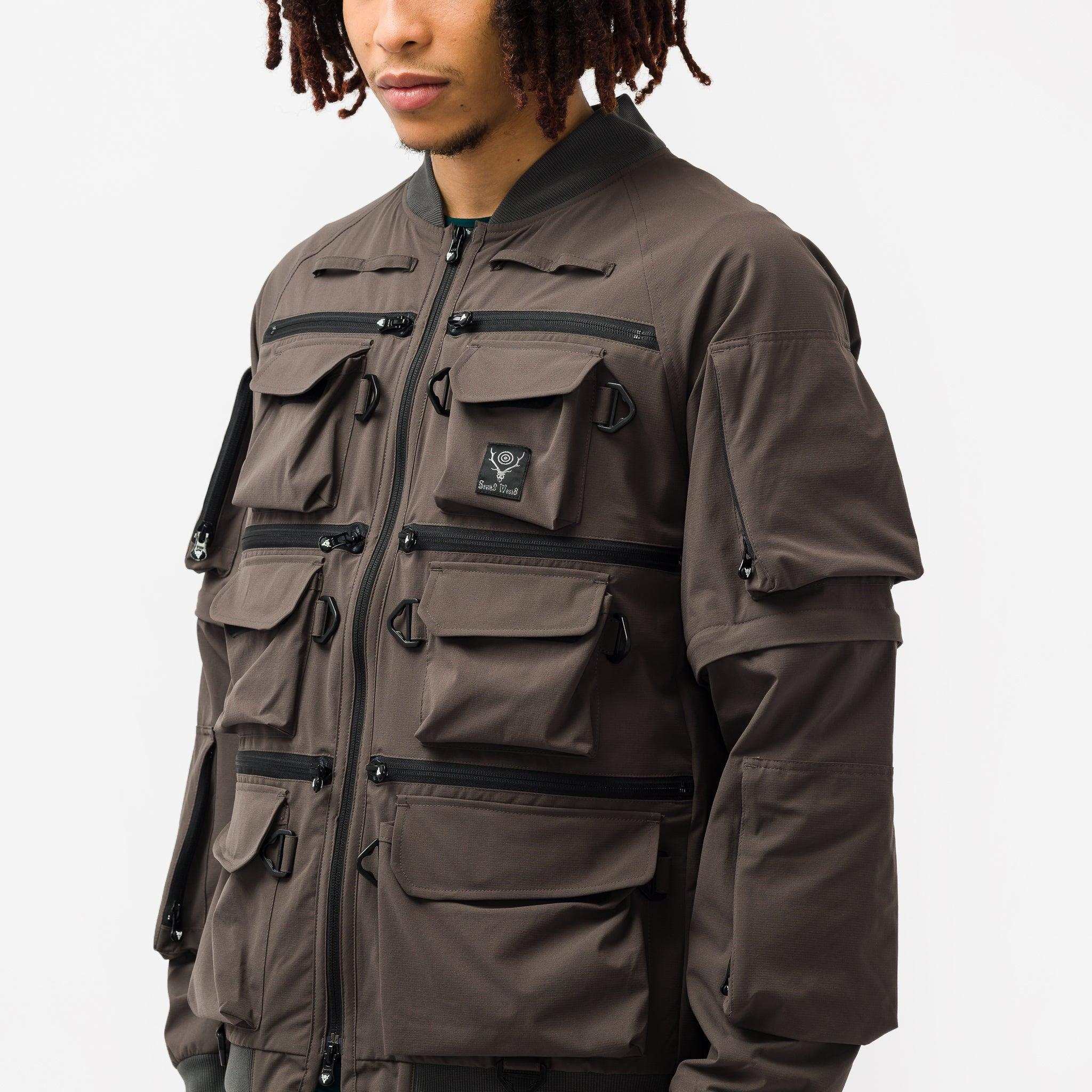 South2 West8 Multi-pocket Zipped 2 Way Jacket for Men | Lyst