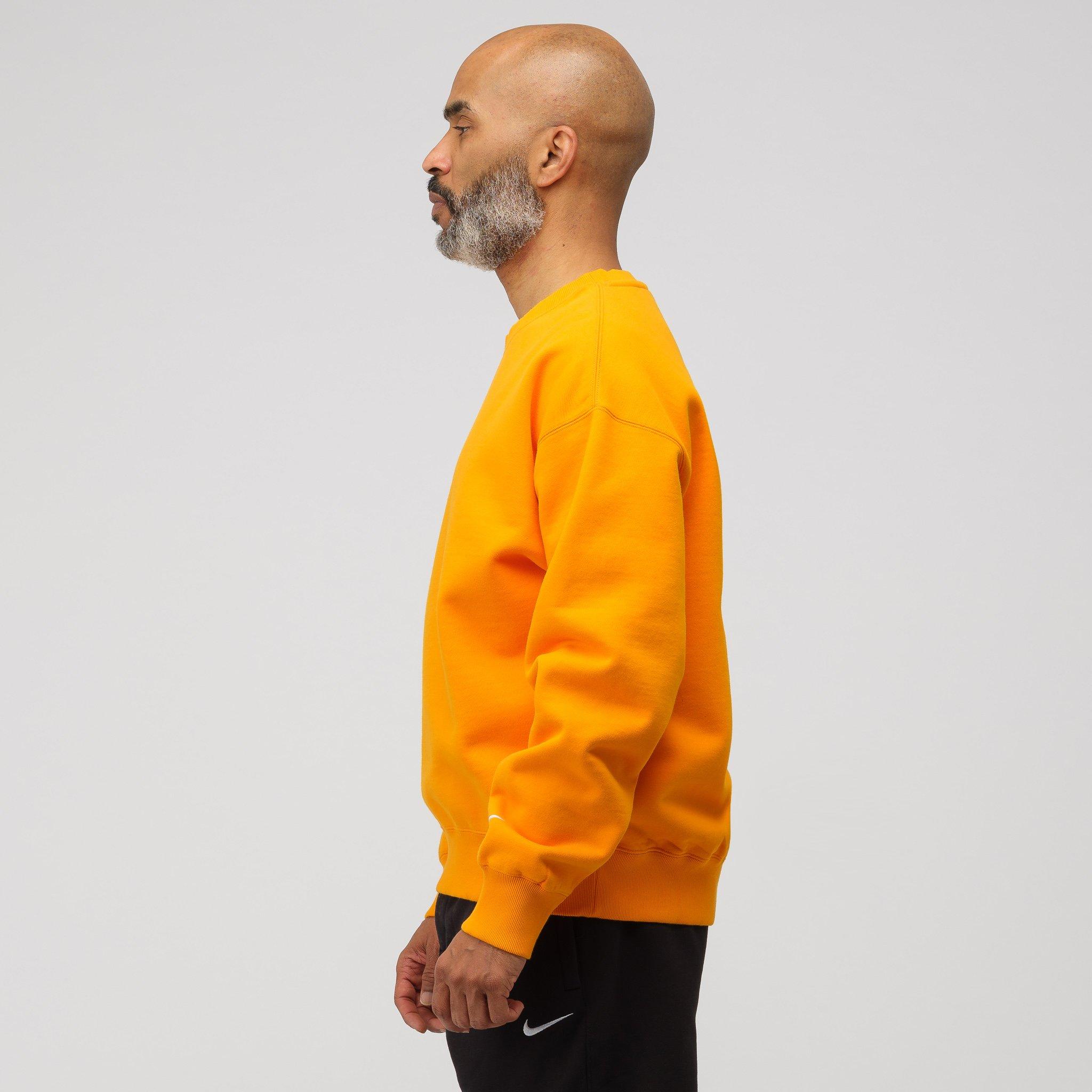 Nike Cotton Crewneck Sweatshirt In Orange Peel for Men | Lyst