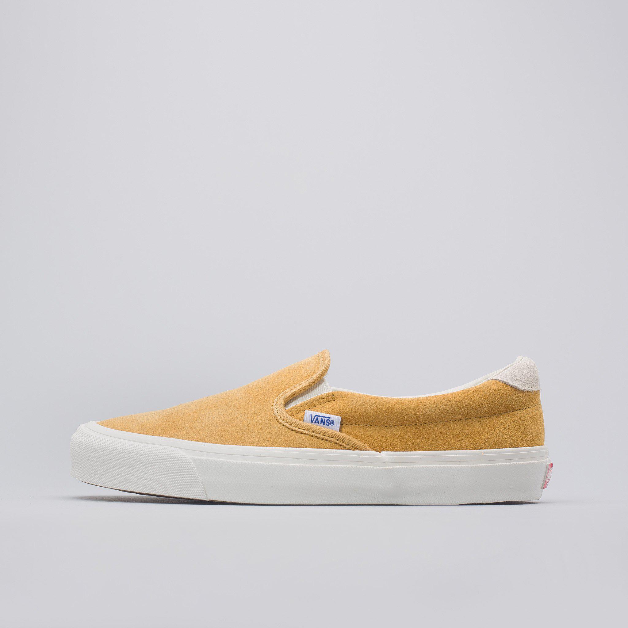 Mens shoes Vans OG Slip-On 59 LX (Suede) Honey Mustard 