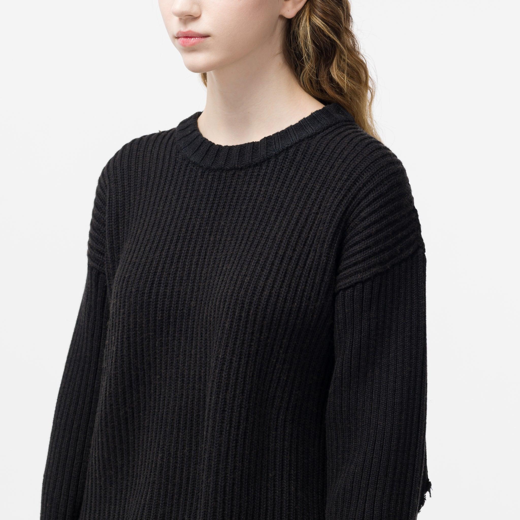 MM6 by Maison Martin Margiela Knit Sweater in Black | Lyst
