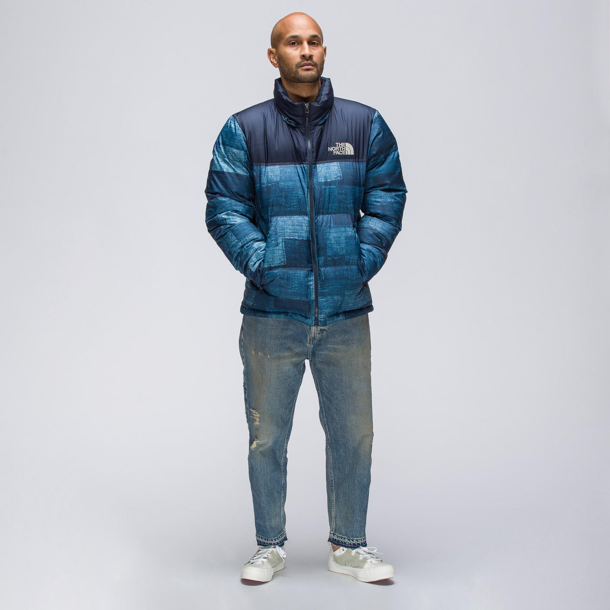 The North Face Goose Novelty Nuptse Jacket In Navy in Blue for Men - Lyst