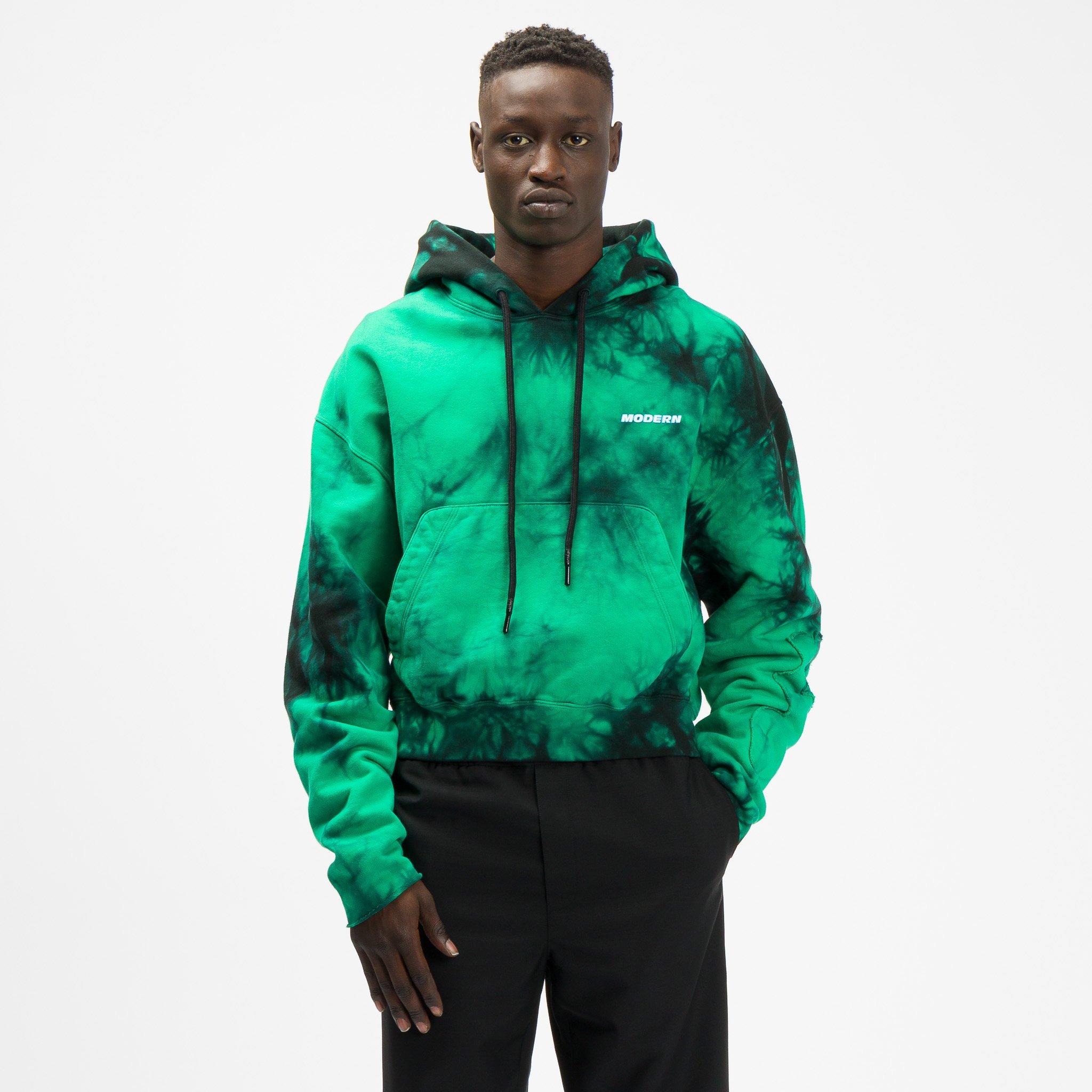 Off-White c/o Virgil Abloh Cotton Tie Dye Contour Hoodie in Mint (Green)  for Men | Lyst