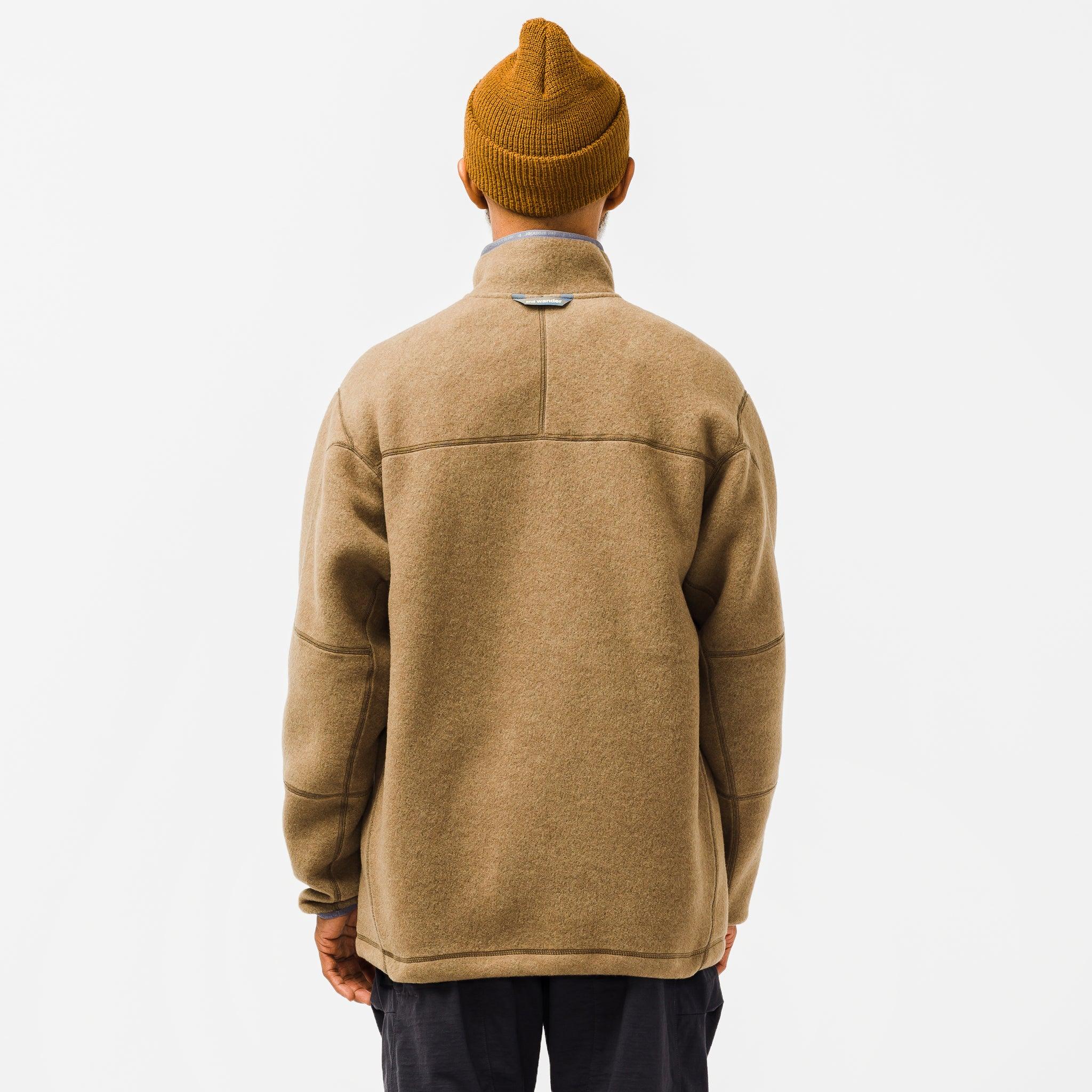 brown fleece pullover