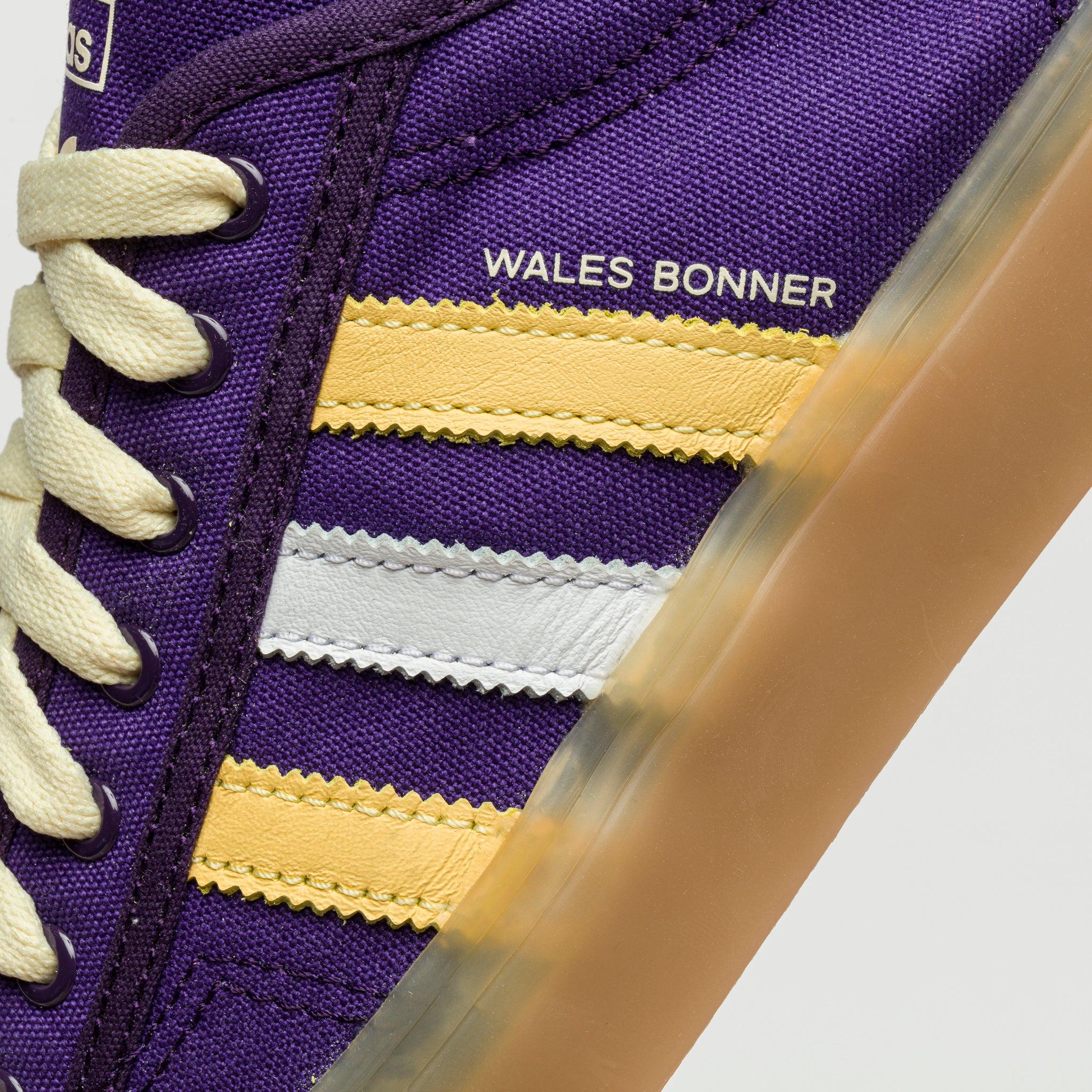adidas Canvas Wales Bonner Nizza Lo in Purple / Yellow / Gold 