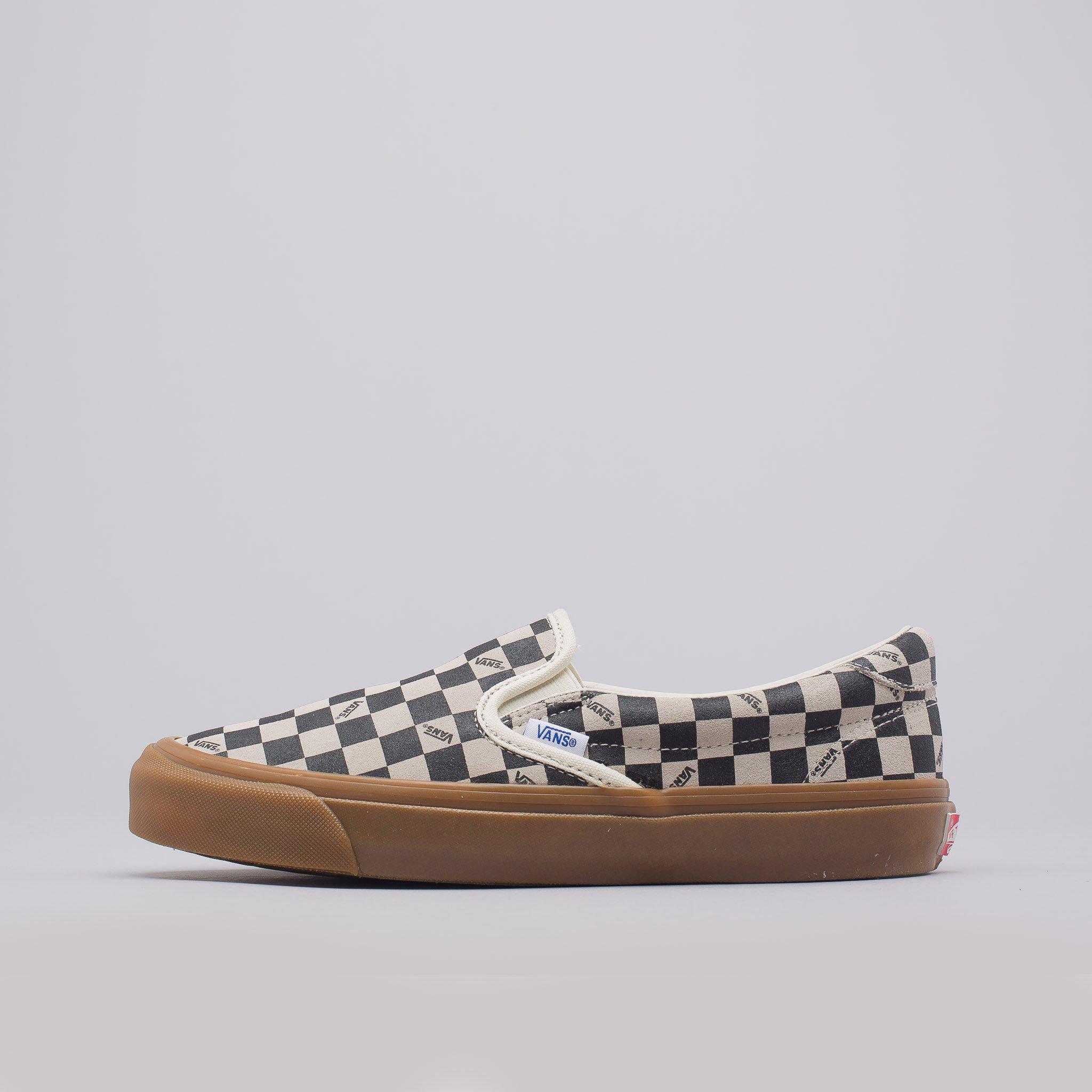 vans checkerboard gum sole