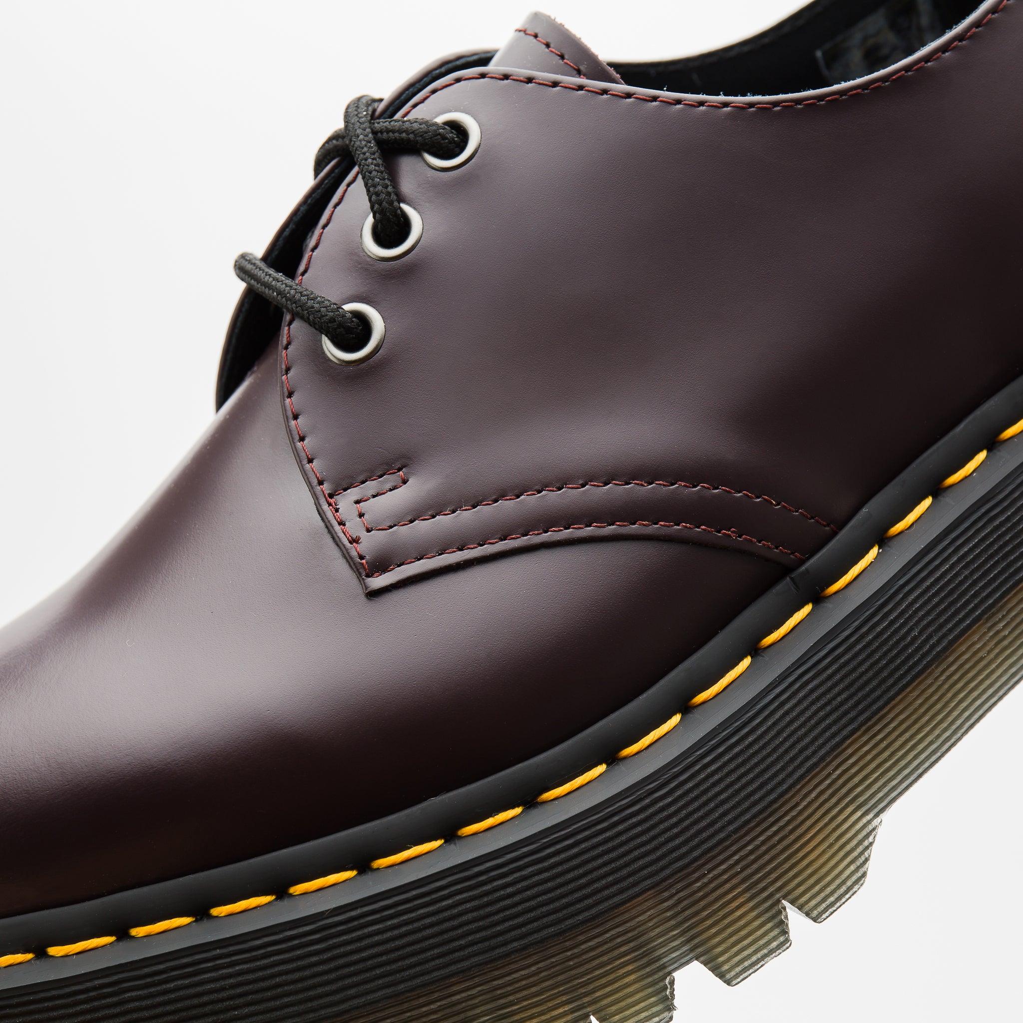 Dr. Martens 1461 Smooth Leather Quad Derby in Black | Lyst