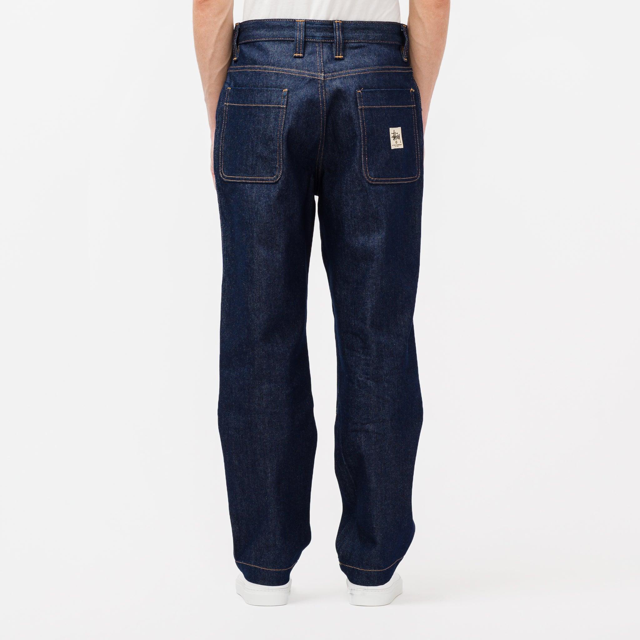 Stussy Denim Double Knee Pants in Indigo (Blue) for Men | Lyst