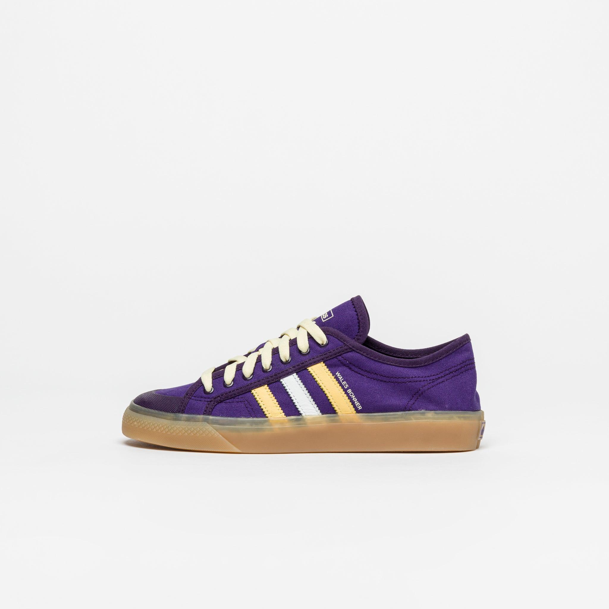 adidas Canvas Wales Bonner Nizza Lo in Purple / Yellow / Gold 