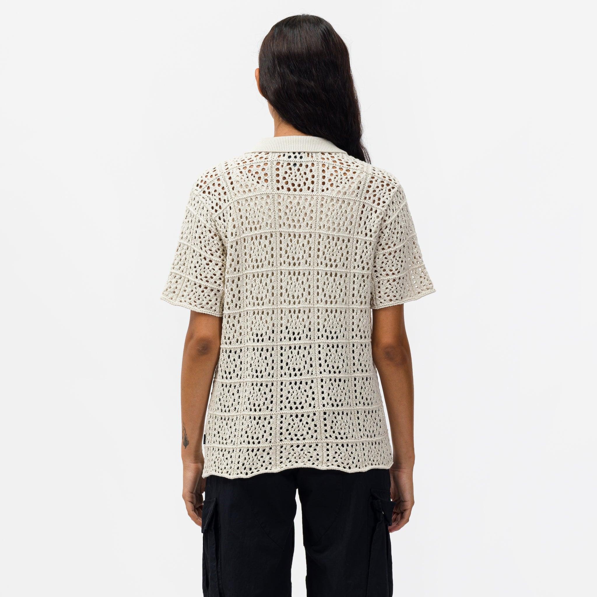 Stussy Crochet Shirt in Natural | Lyst