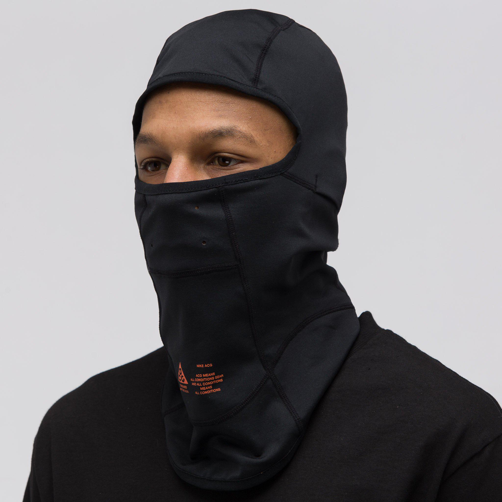 Nike Synthetic Acg Balaclava In Black/orange for Men - Lyst