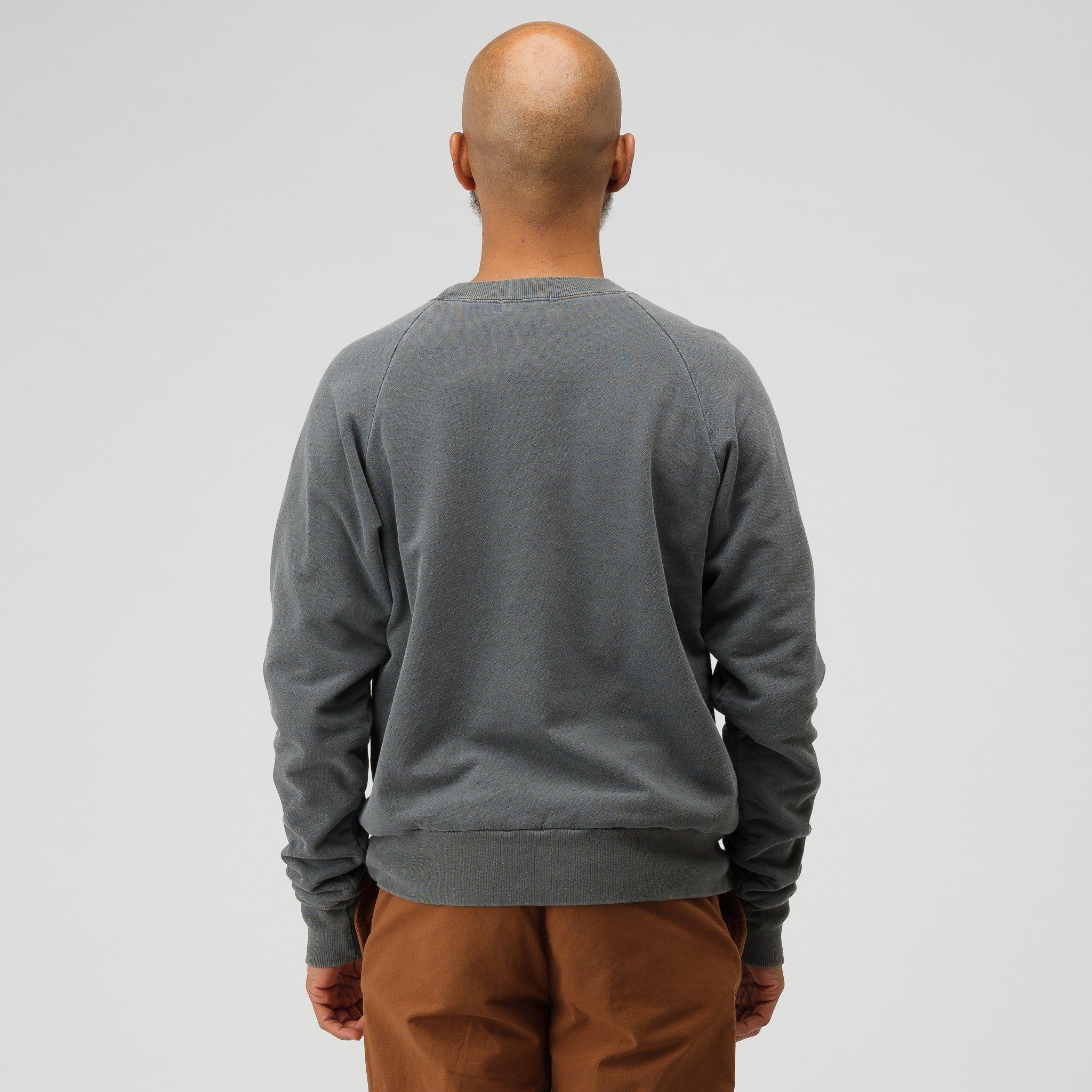 thermal lined crew neck sweatshirt