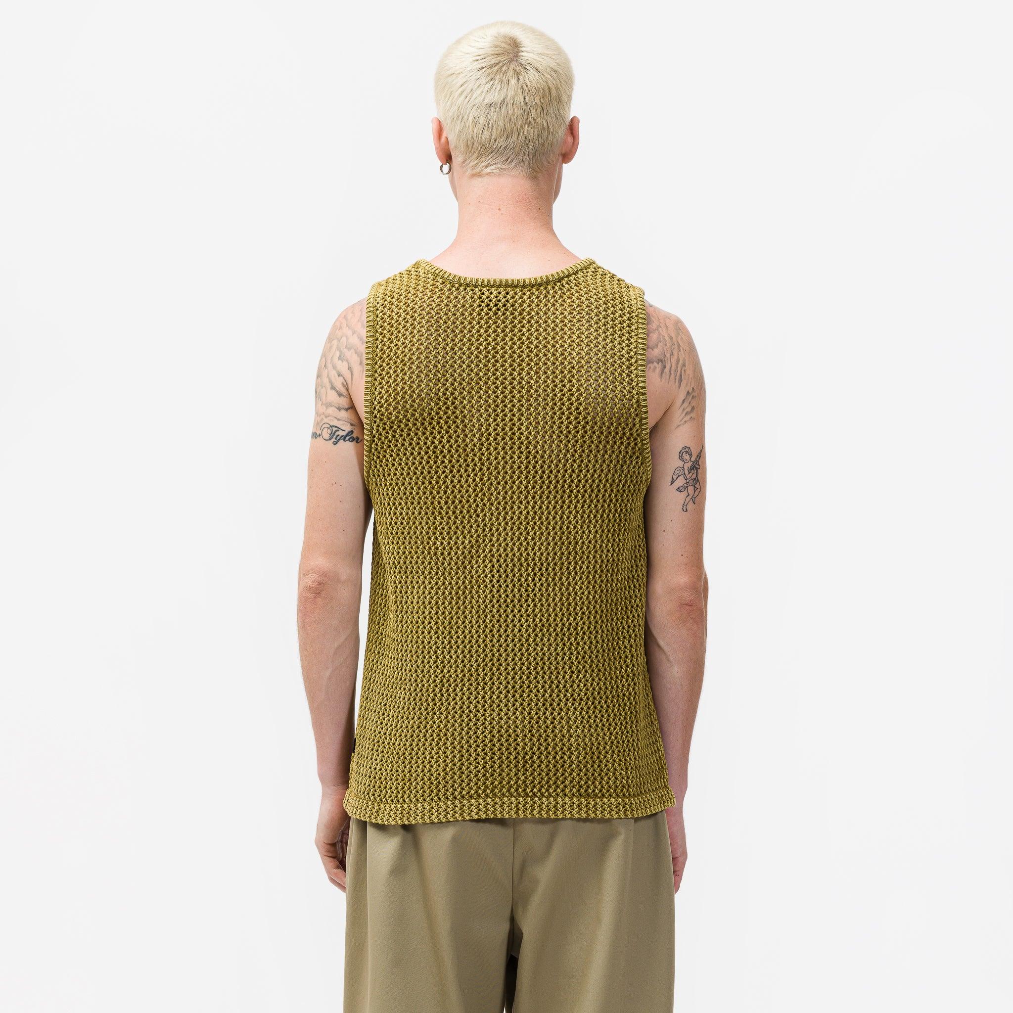 Stussy O'dyed Mesh Tank in Green for Men | Lyst
