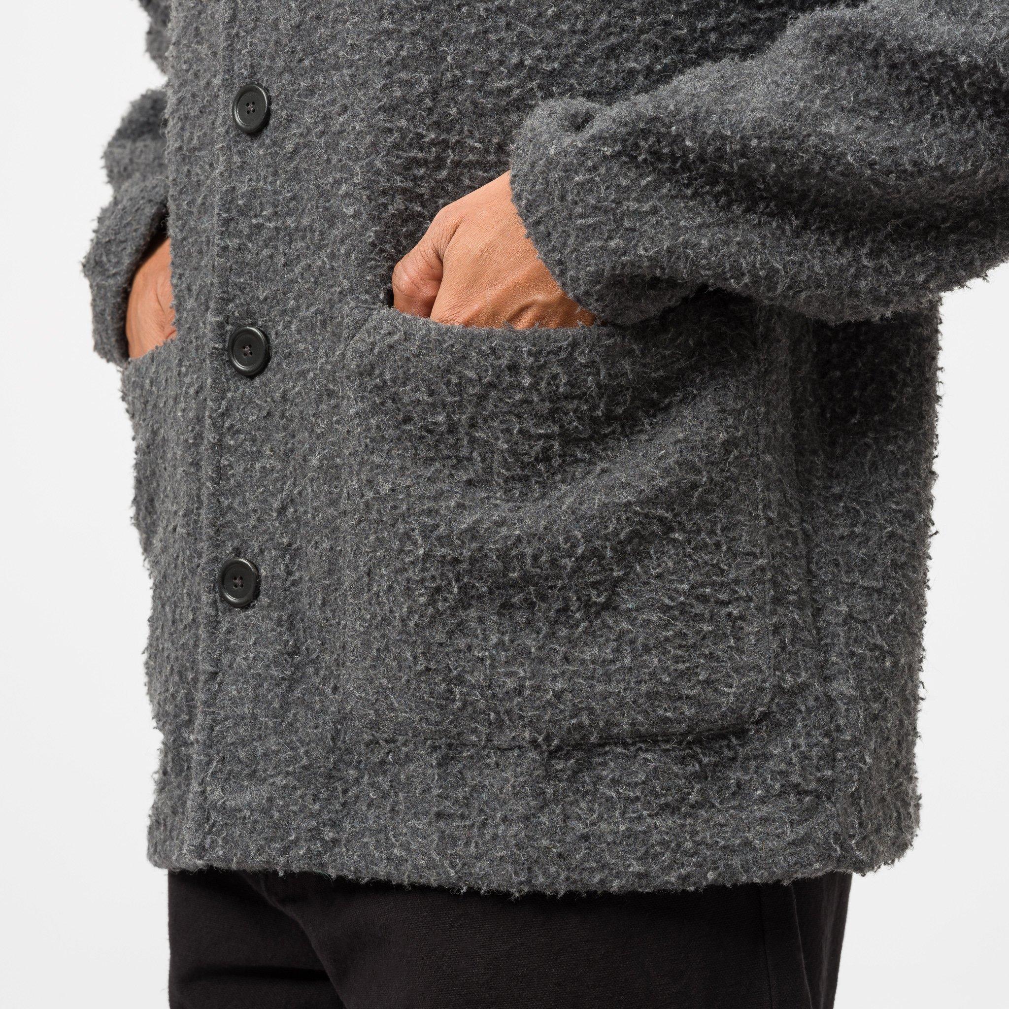 our legacy cardigan shaggy grey