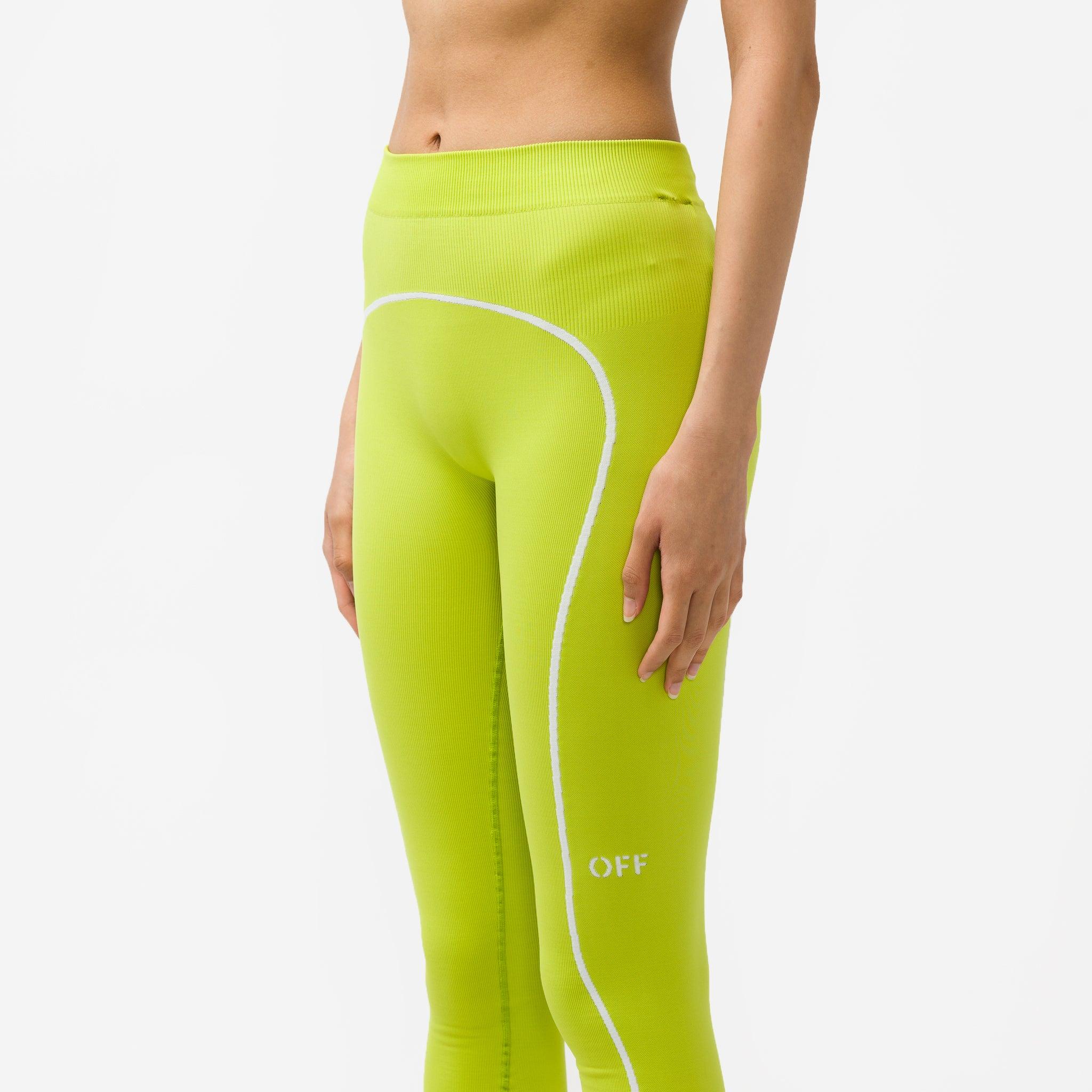 Off-White c/o Virgil Abloh Seamless Leggings in Yellow | Lyst