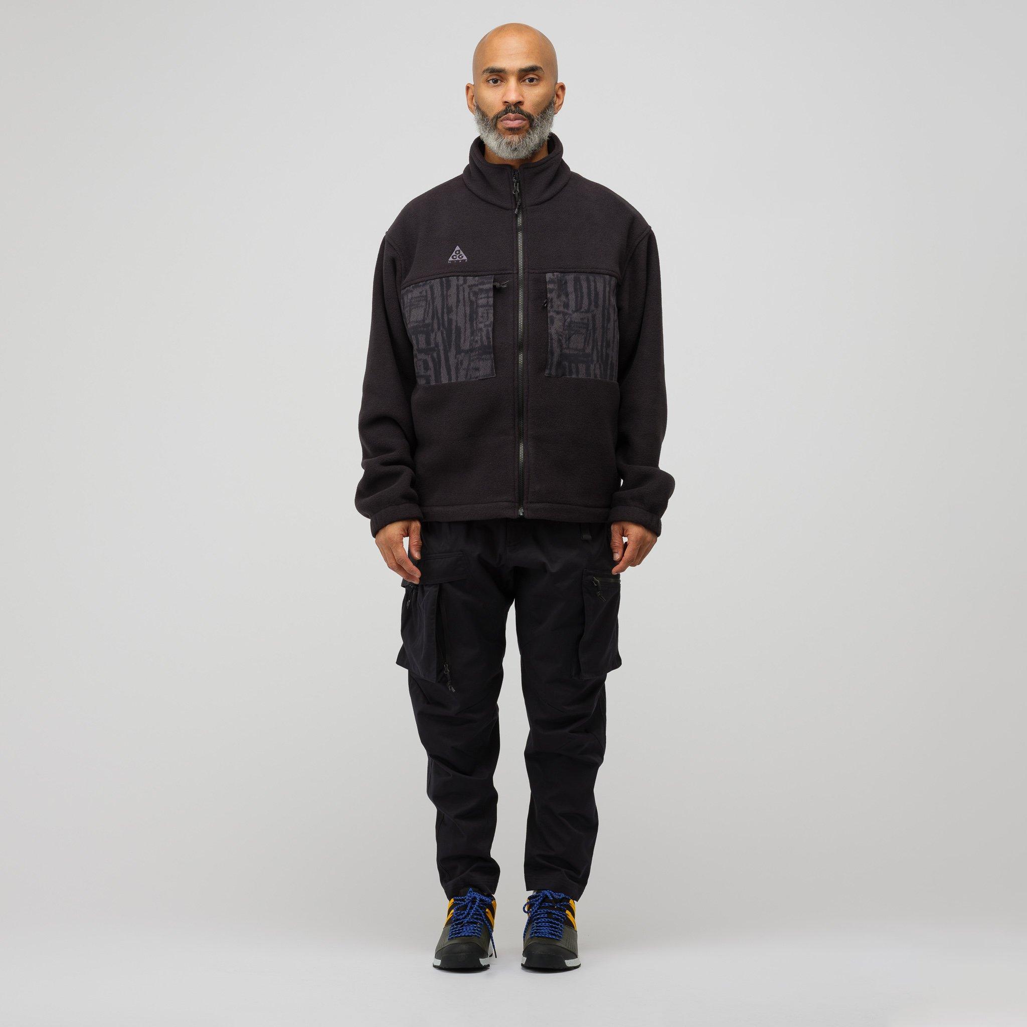Nike Acg Fleece Jacket In Black/anthracite for Men | Lyst