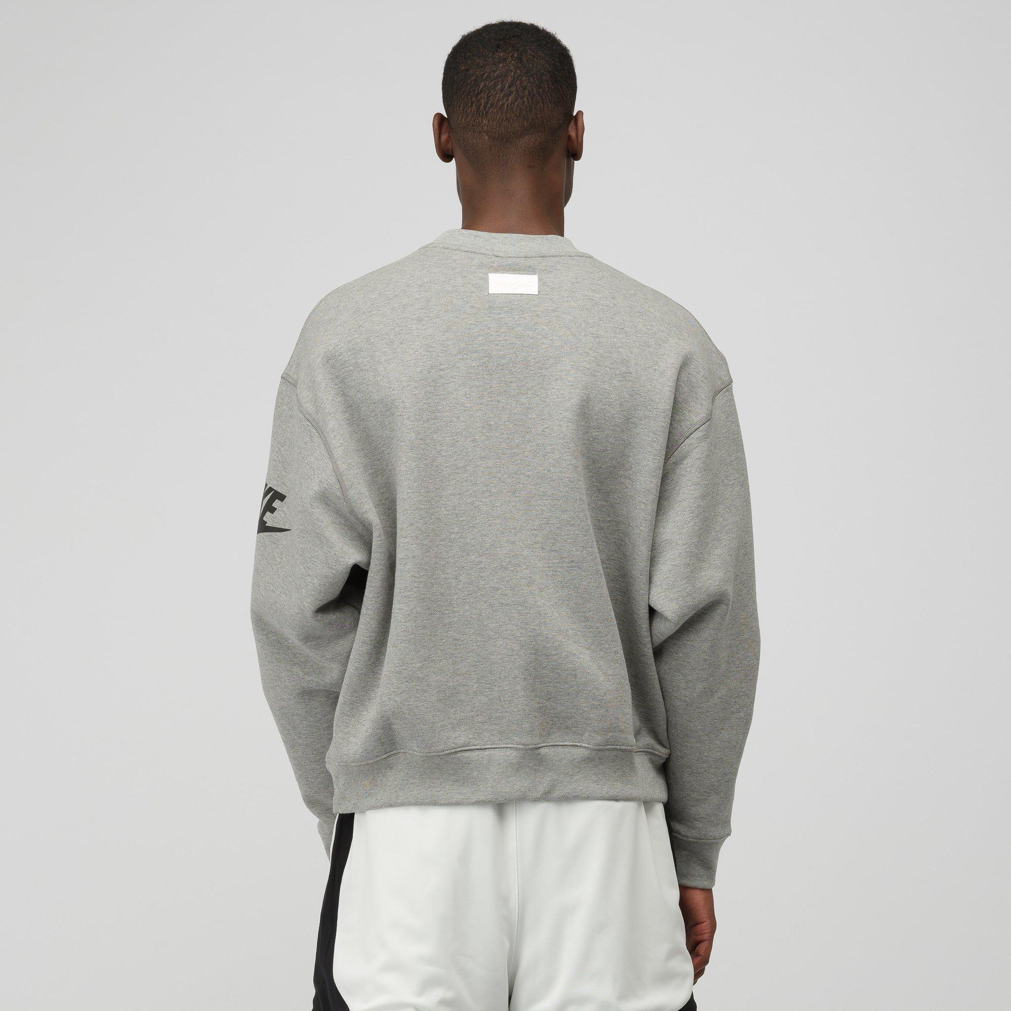 Nike X Fear Of God Crewneck Sweatshirt In Grey in Gray for Men | Lyst