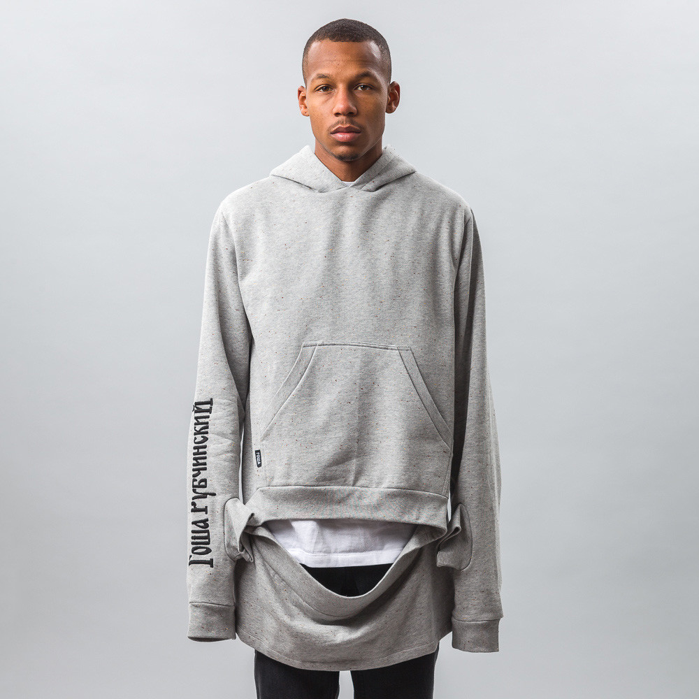 Gosha Rubchinskiy Cotton Oversized Double Cuff Sweatshirt In Grey in Gray  for Men - Lyst