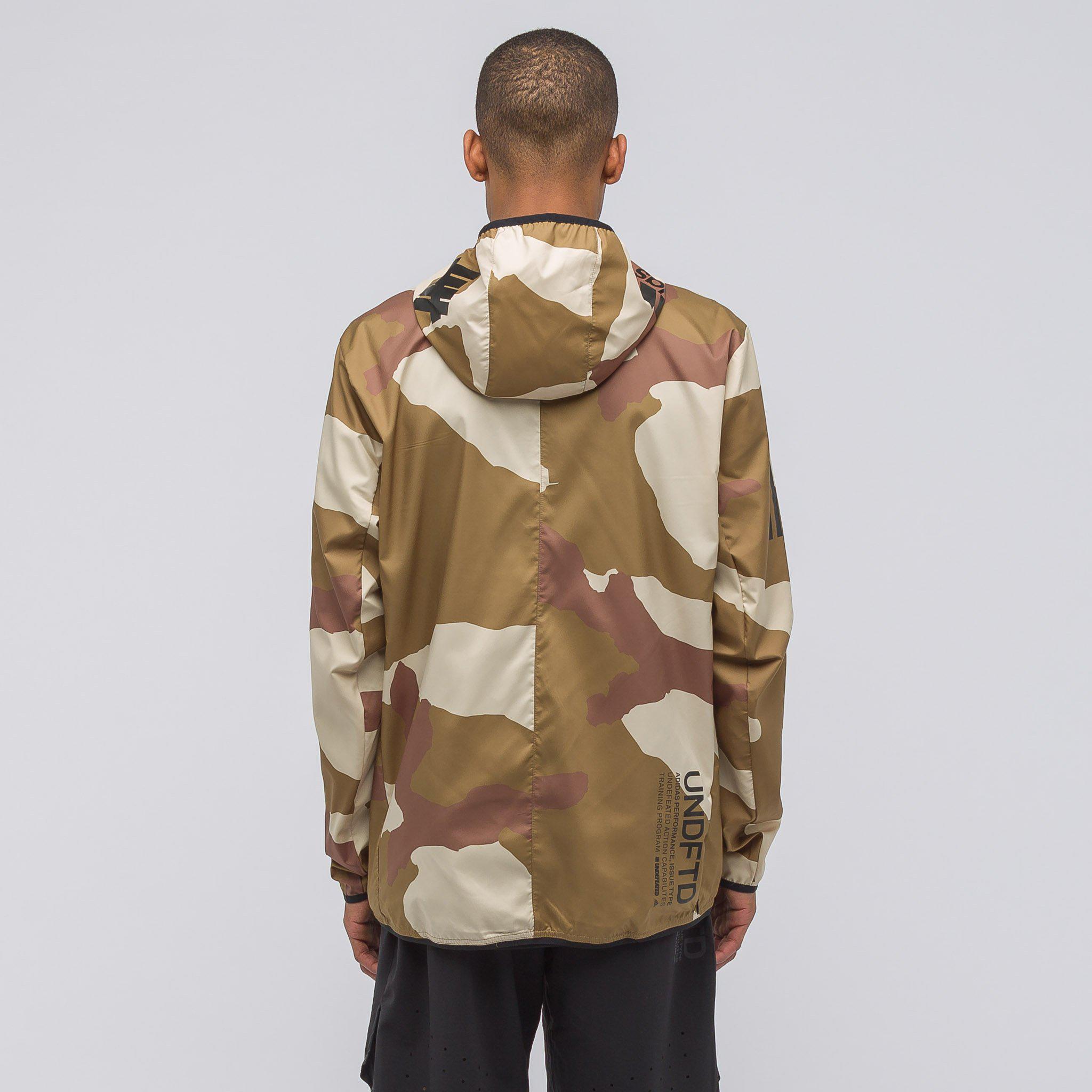 Download adidas X Undefeated Response Hooded Wind Jacket In Dune ...