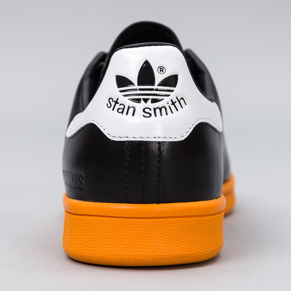 raf simons stan smith black orange