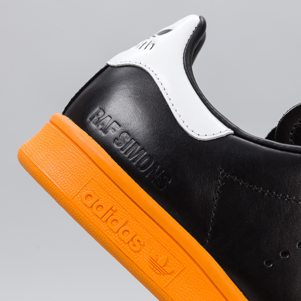 adidas By Raf Simons Leather X Raf Simons Stan Smith In Black/orange for  Men | Lyst
