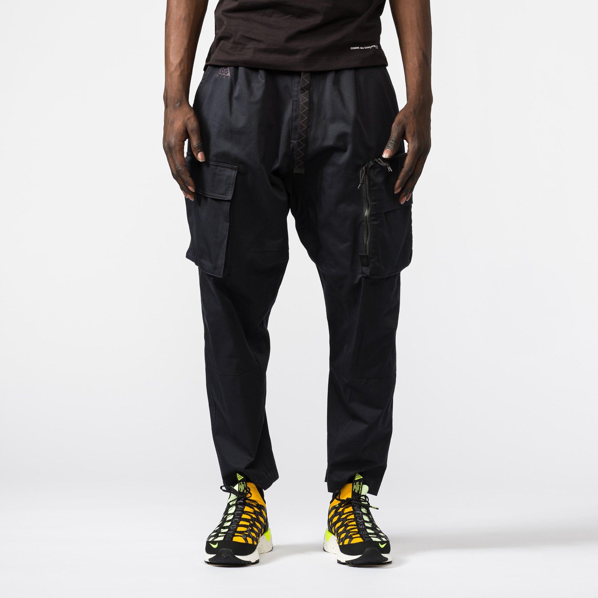 Nike Cotton Acg Woven Cargo Pants in Black for Men - Lyst