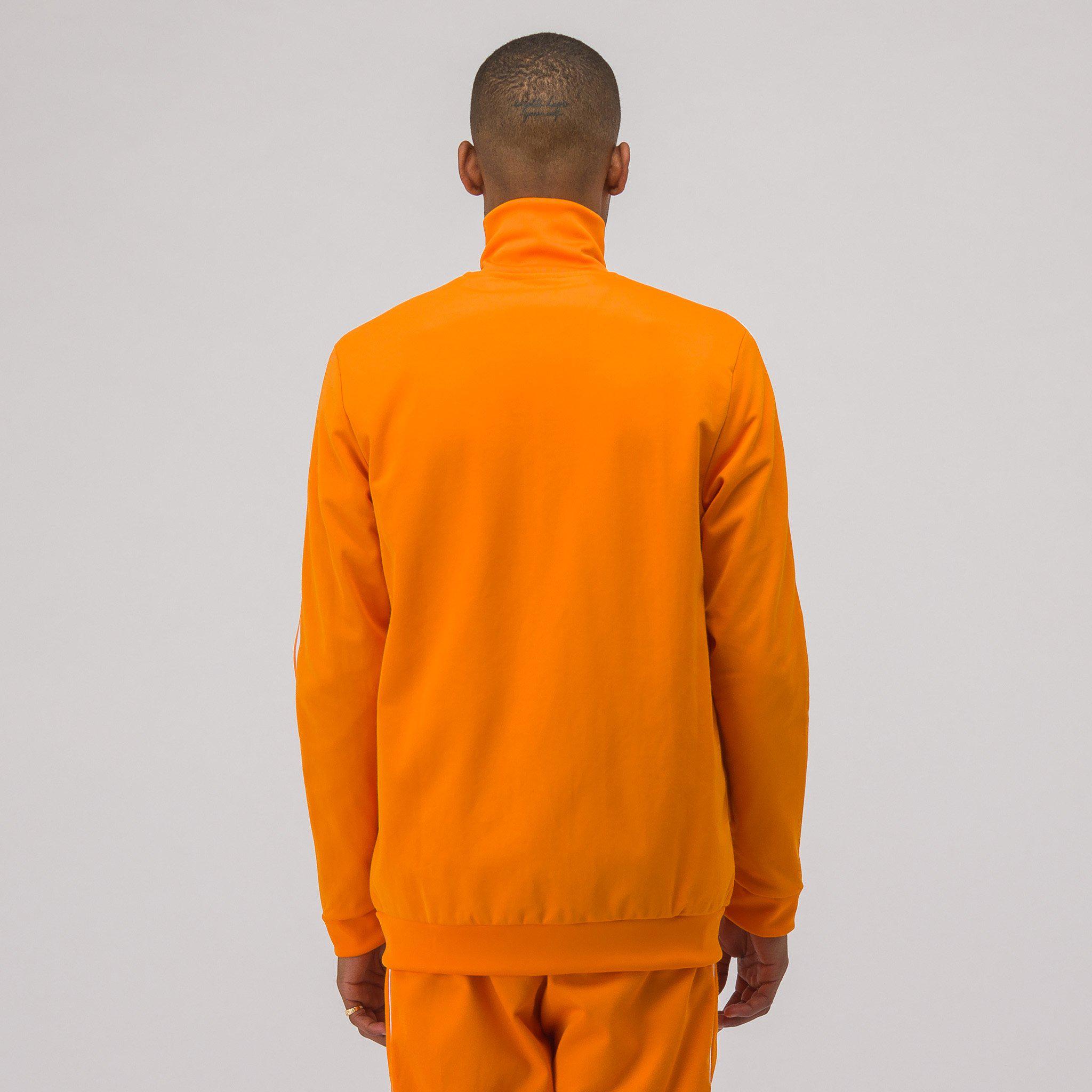 adidas Beckenbauer Track Jacket In Orange for Men | Lyst