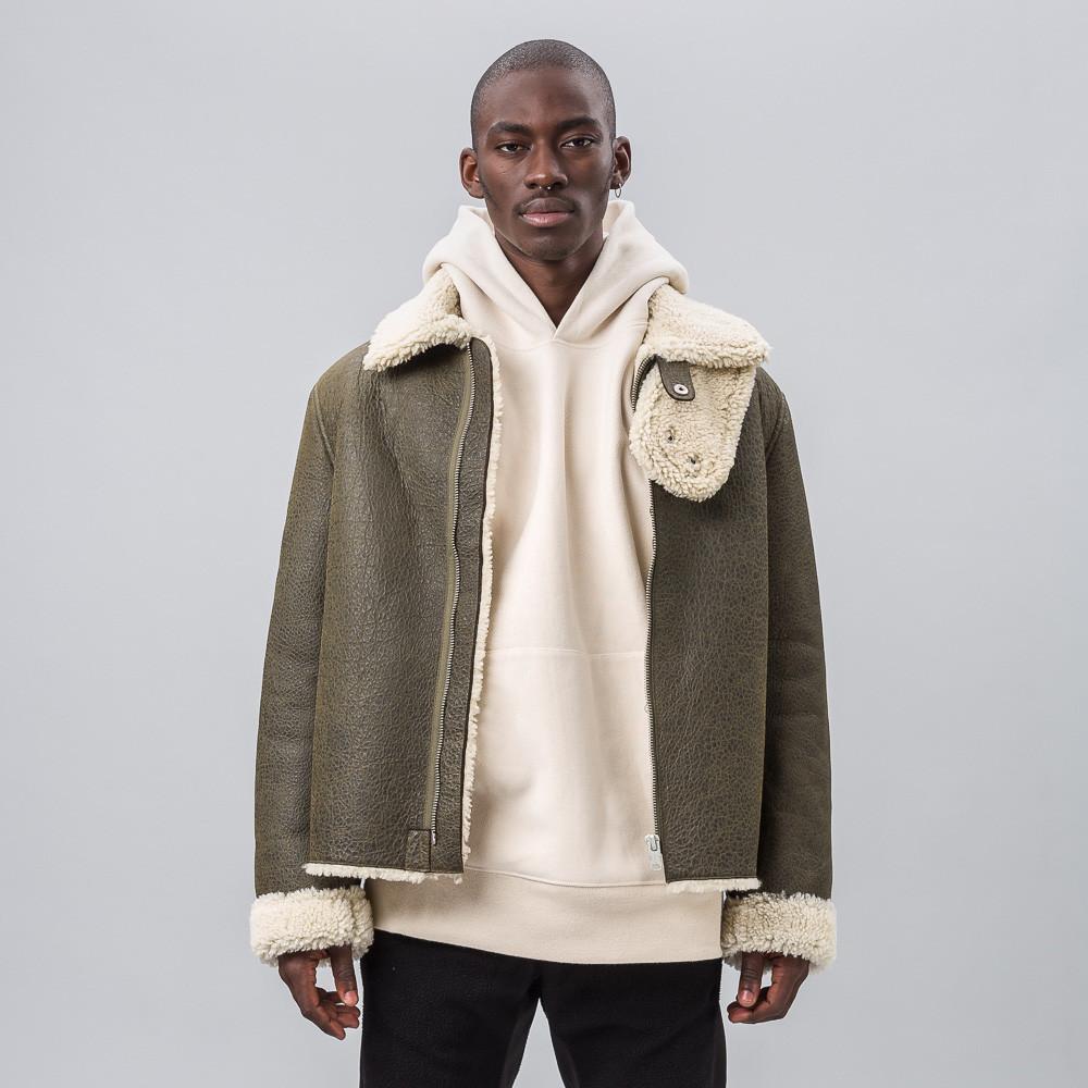 yeezy shearling coat