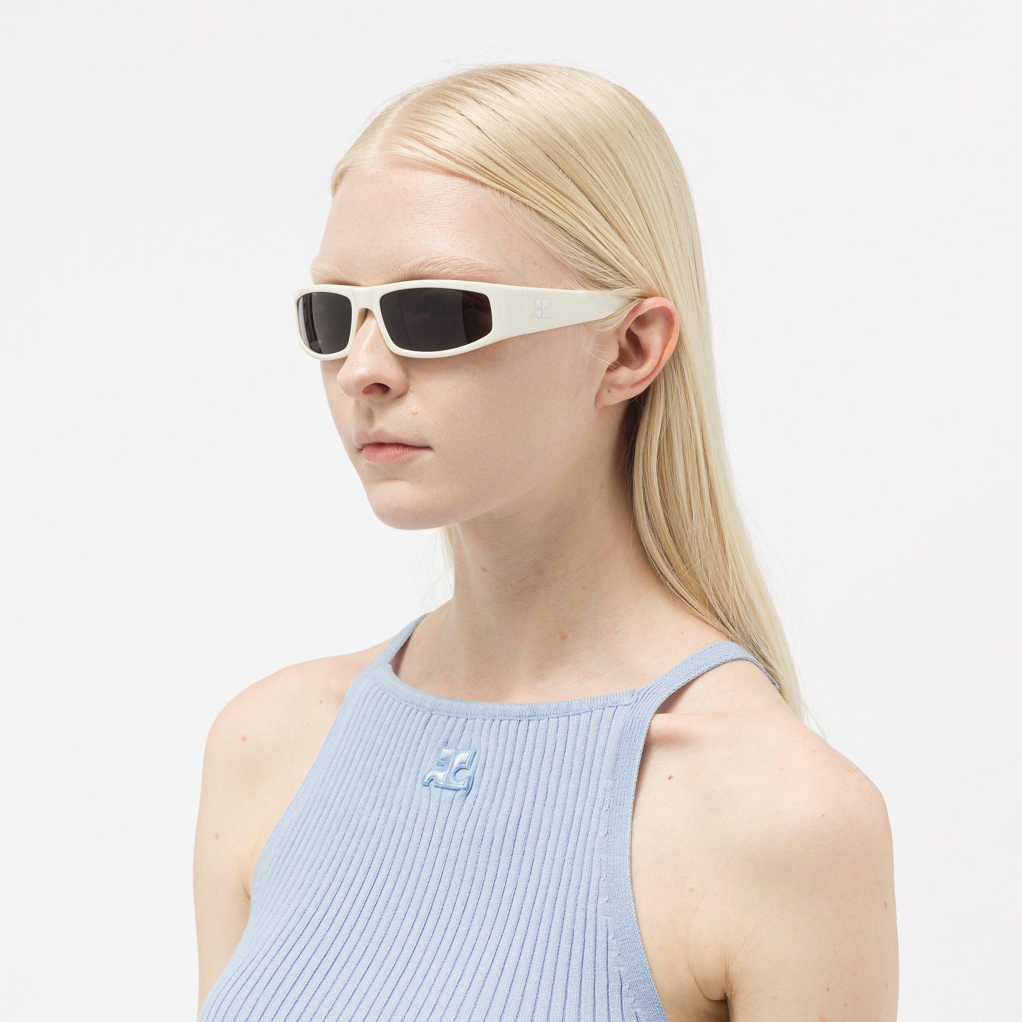 Courrèges Techno rectangle-frame Sunglasses - Farfetch