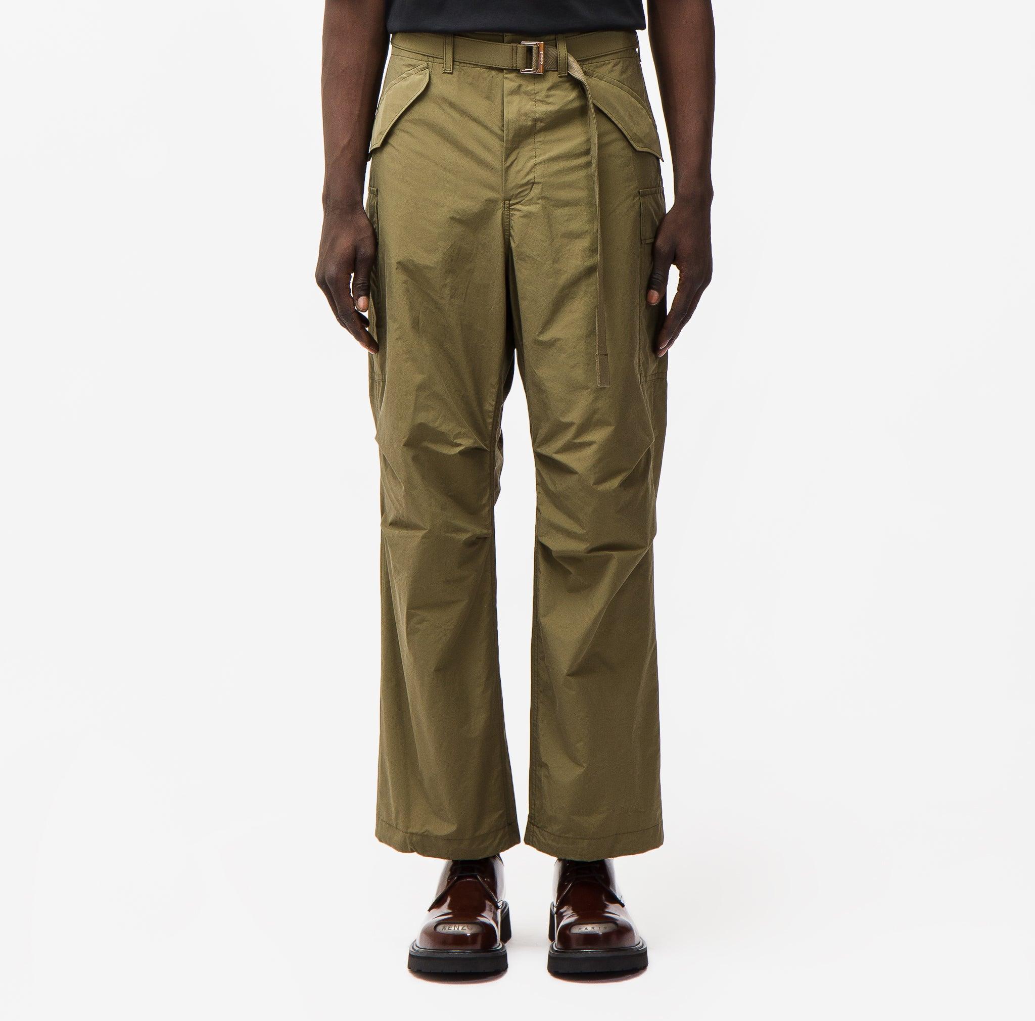 Sacai Cotton Military Pants in Khaki (Green) for Men Lyst