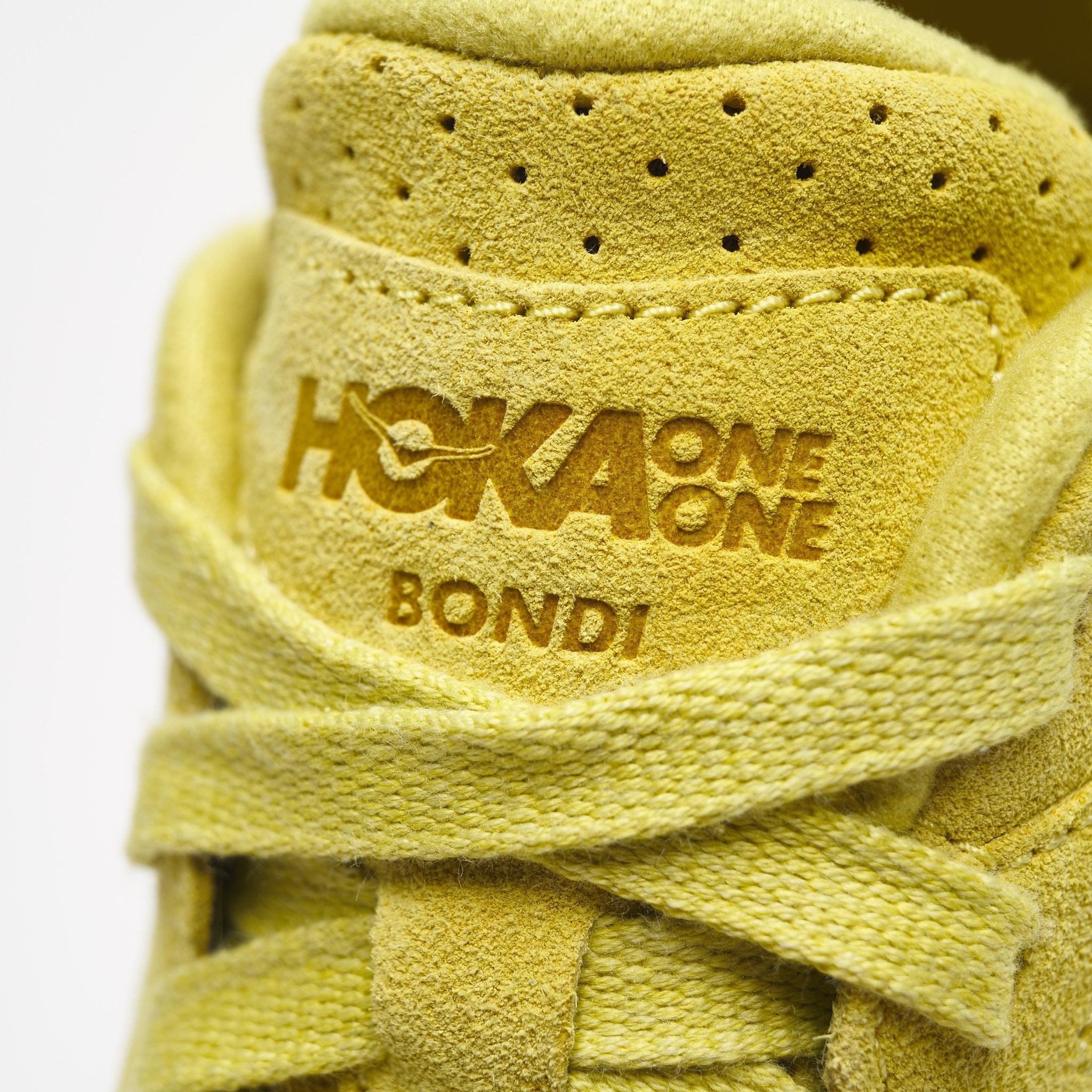 Hoka One One Bondi L Suede in Yellow for Men | Lyst