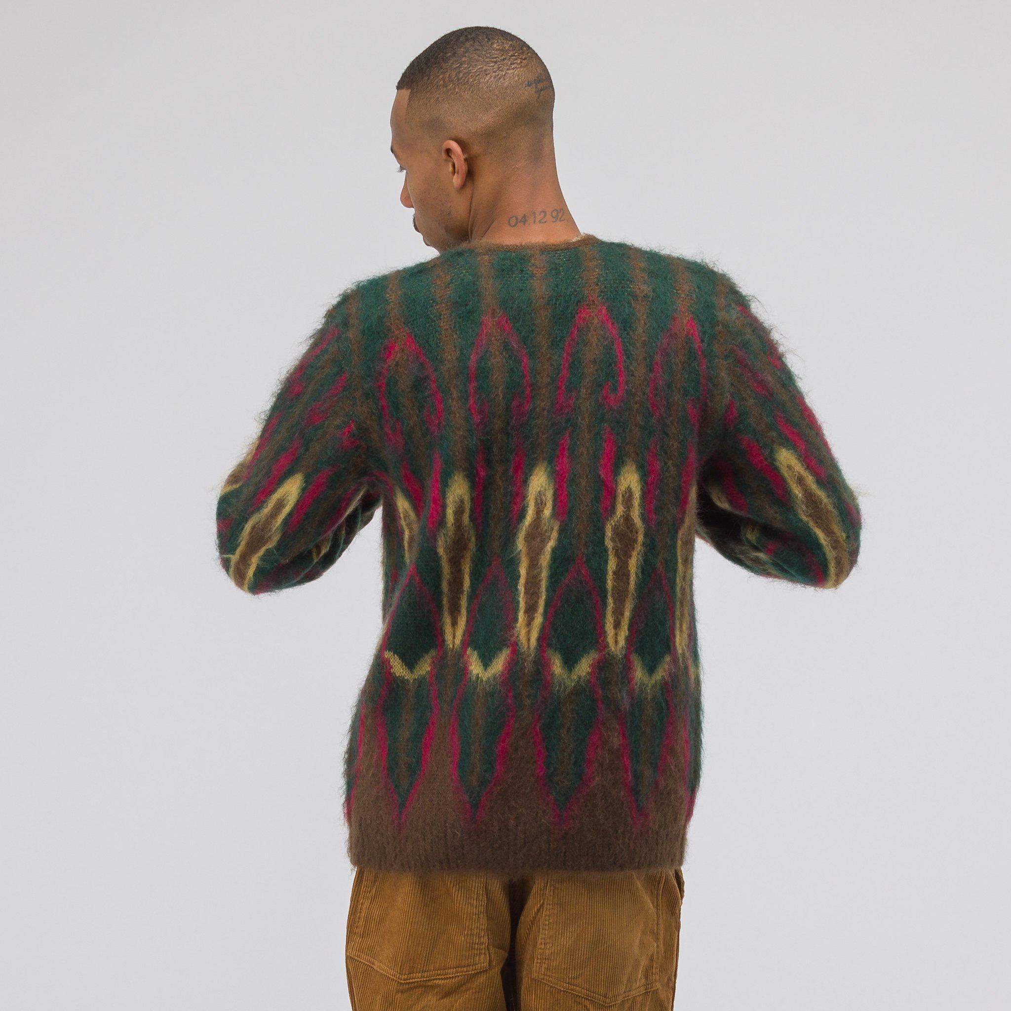 Needles Mohair Cardigan Psychedelic in Brown for Men | Lyst