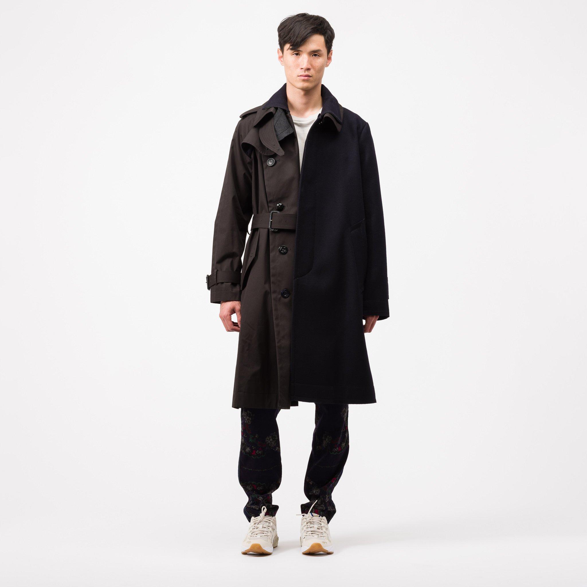 black melton coat