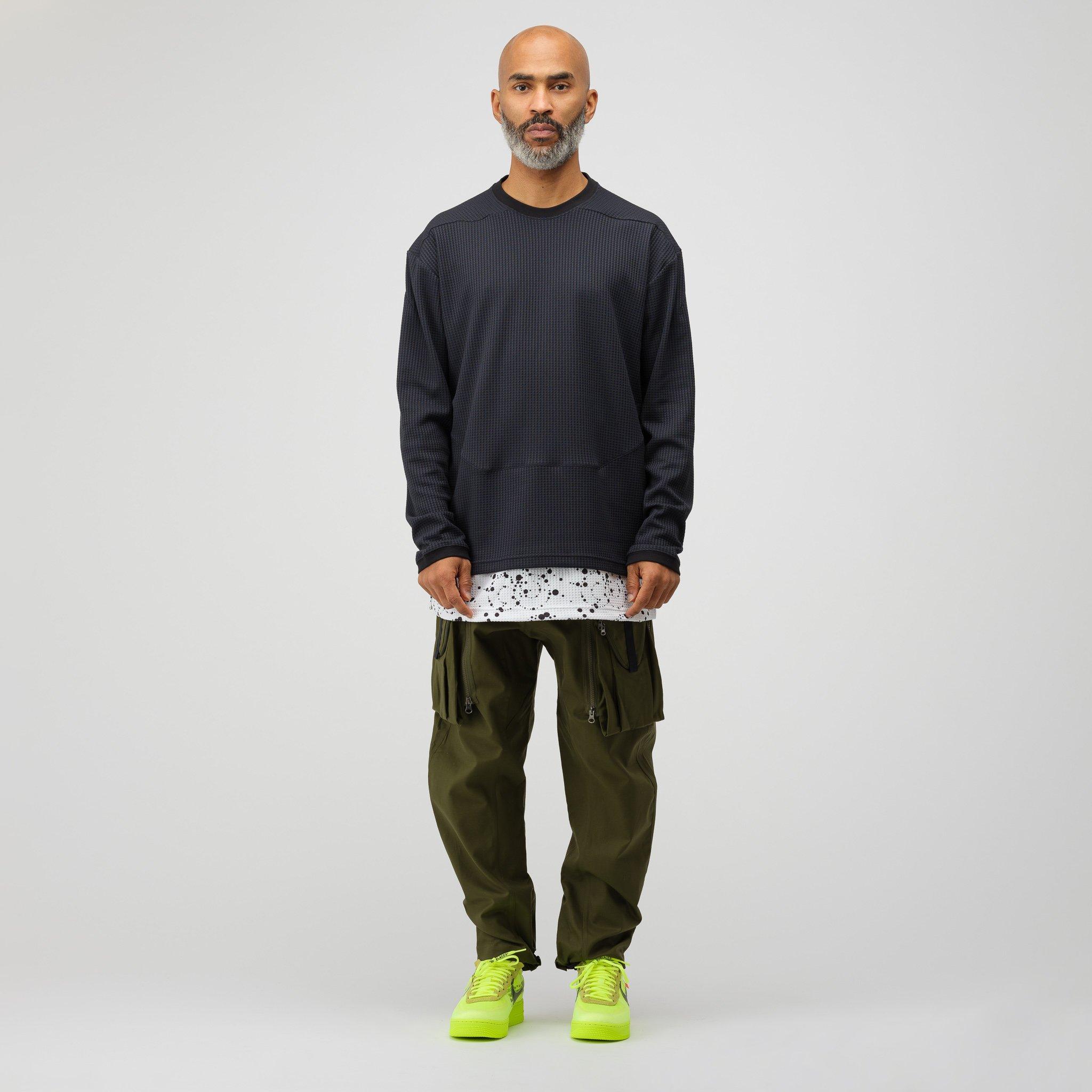 Nike Acg Waffle Knit Thermal Top in Black for Men | Lyst