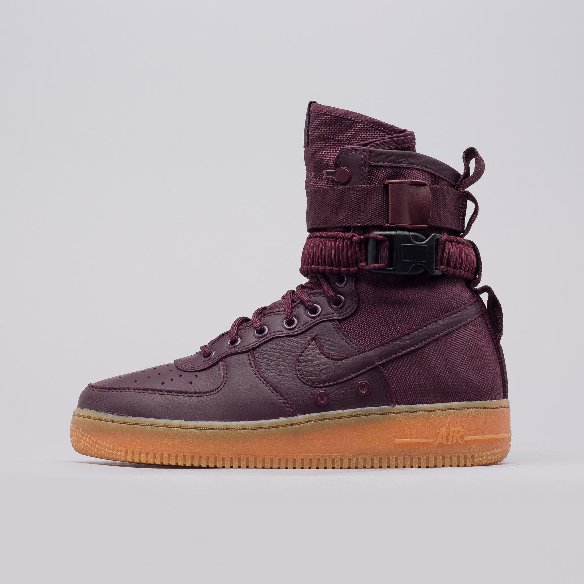 nike air force 1 burgundy