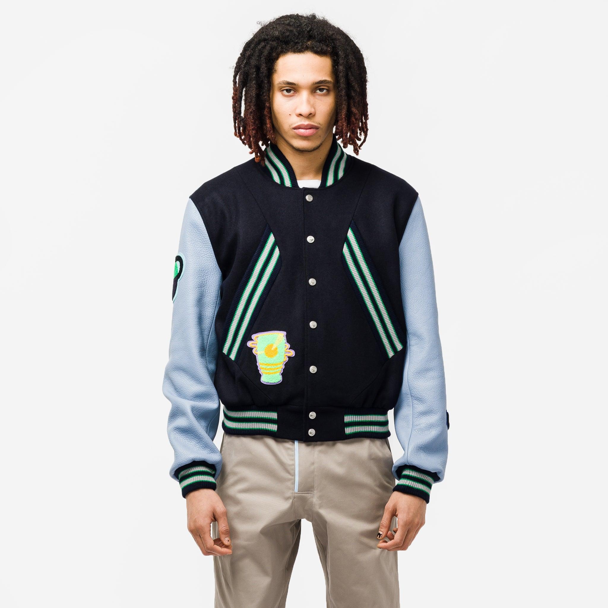 Kiko Kostadinov Futur Varsity Jacket in Blue for Men | Lyst