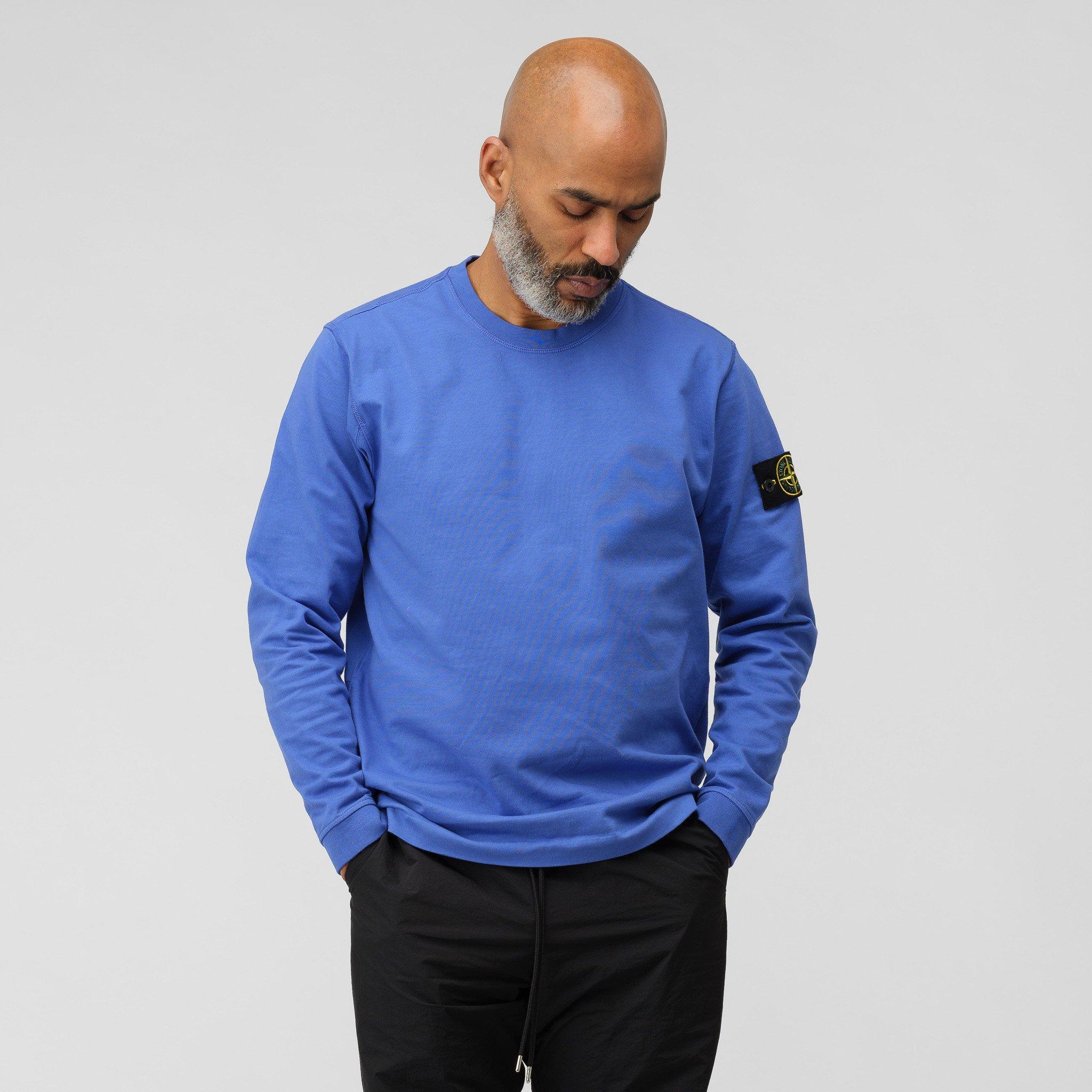 stone island periwinkle sweatshirt