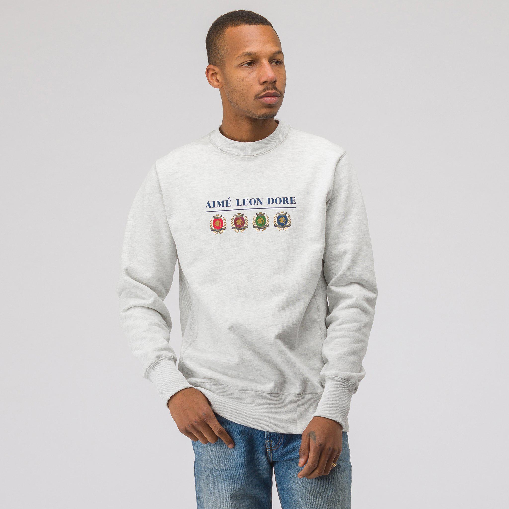 aime leon dore crest crewneck