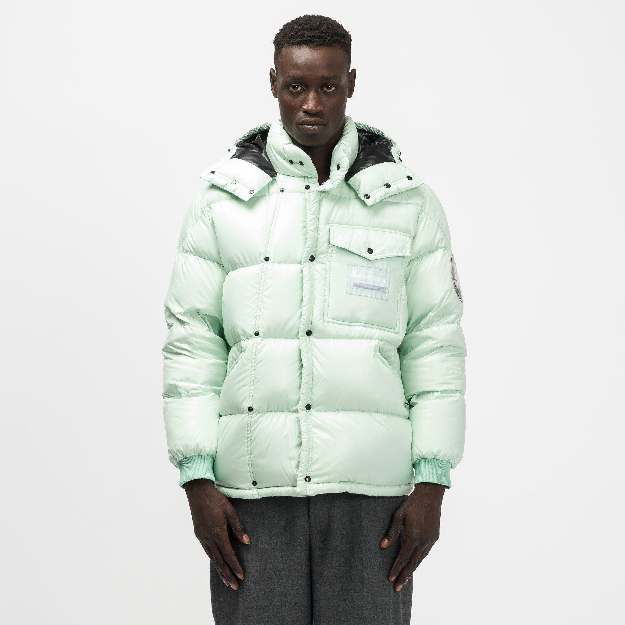 Moncler Genius Synthetic Fragment Anthemy Bomber in Bright Green 