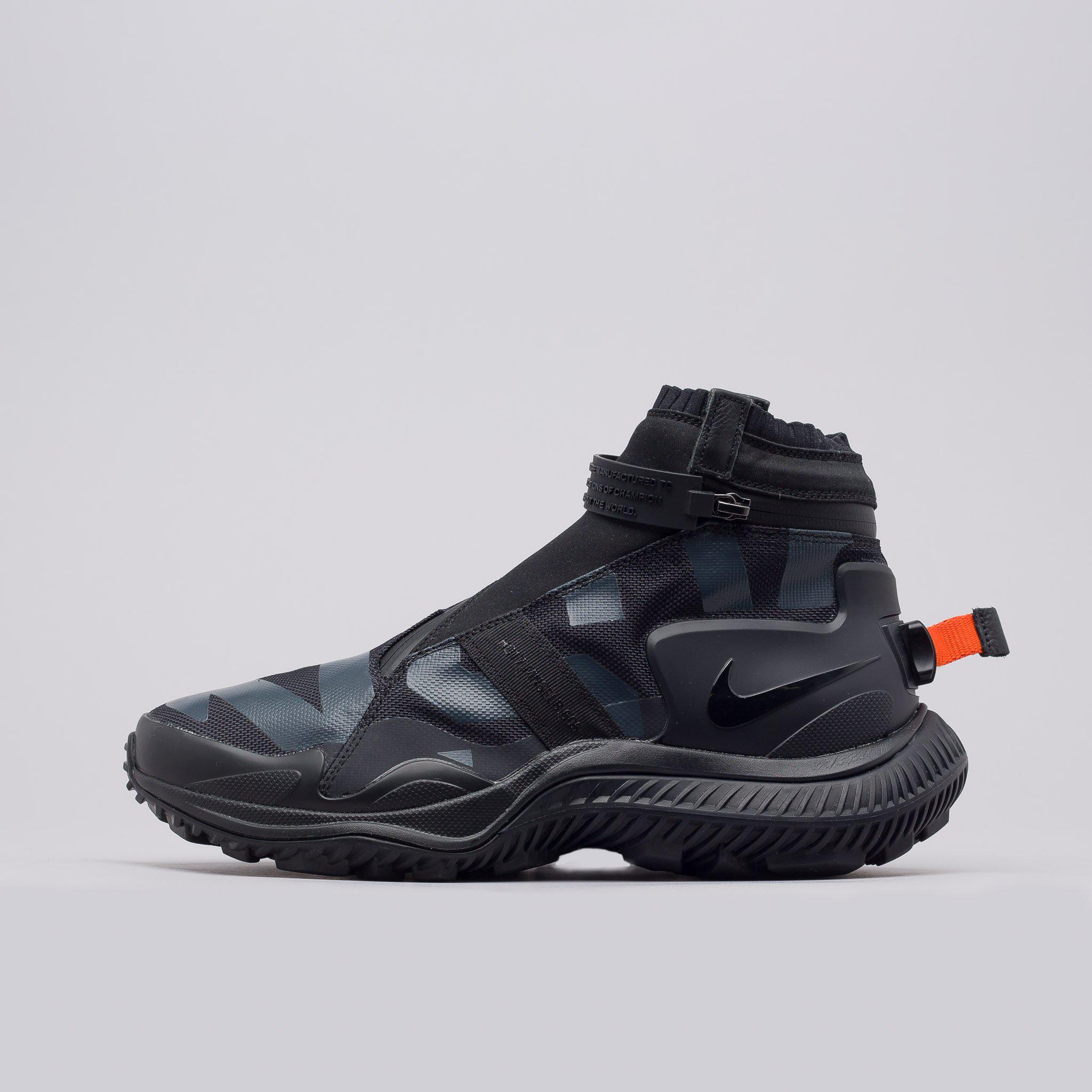 Nike Rubber Acg Gaiter Boot In Black 