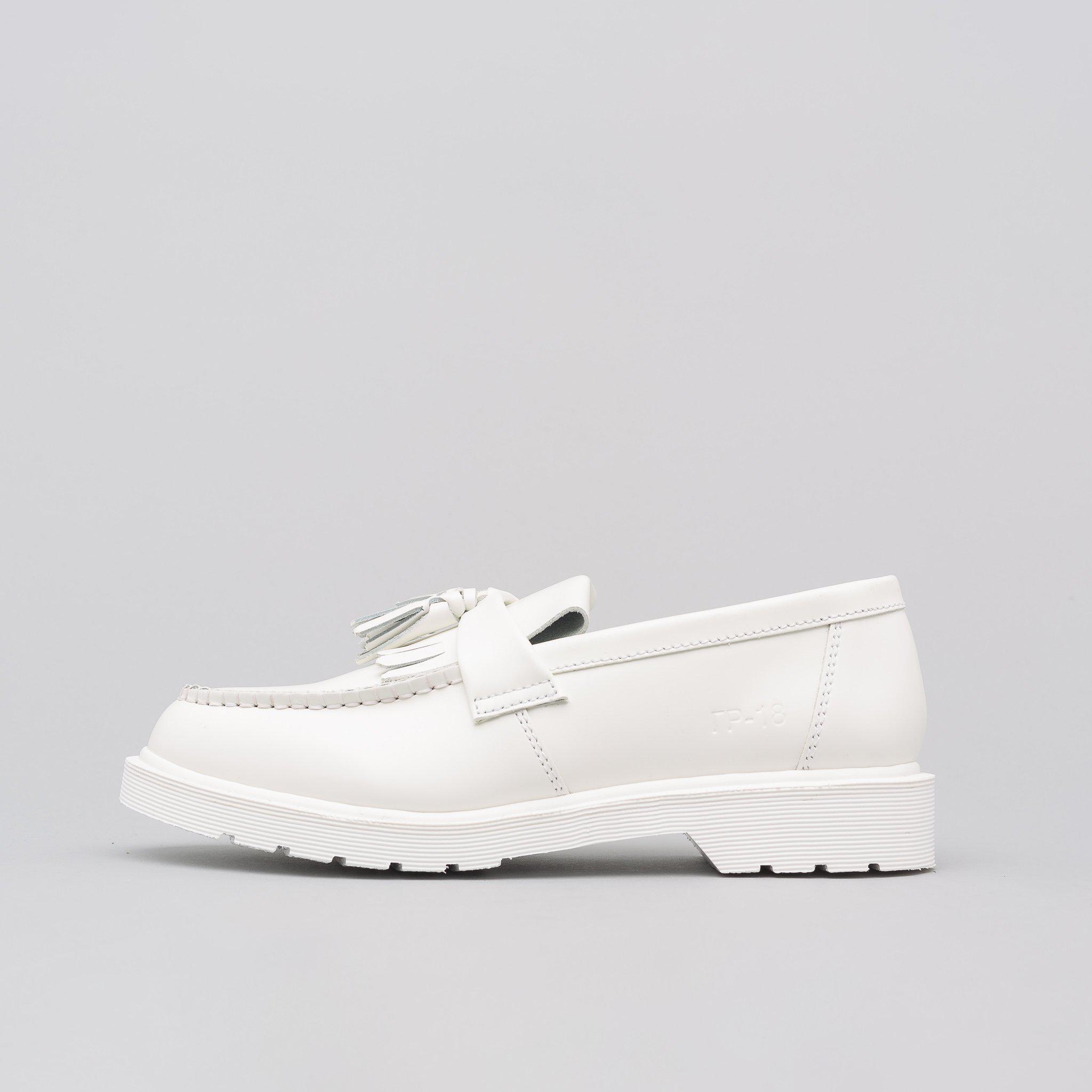 Gosha Rubchinskiy Leather X Dr Martens Loafer Shoe In White for Men | Lyst