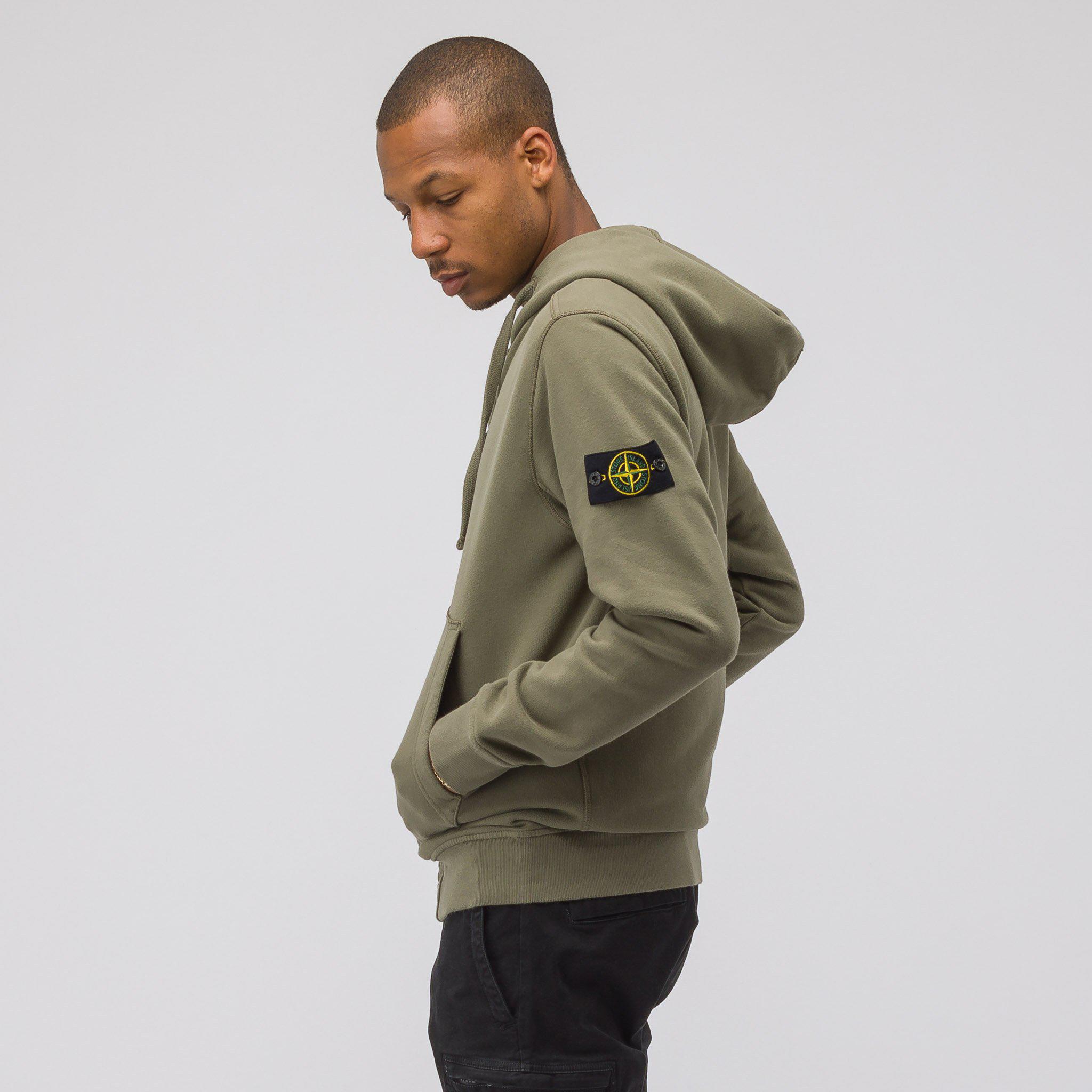 stone island sweater olive