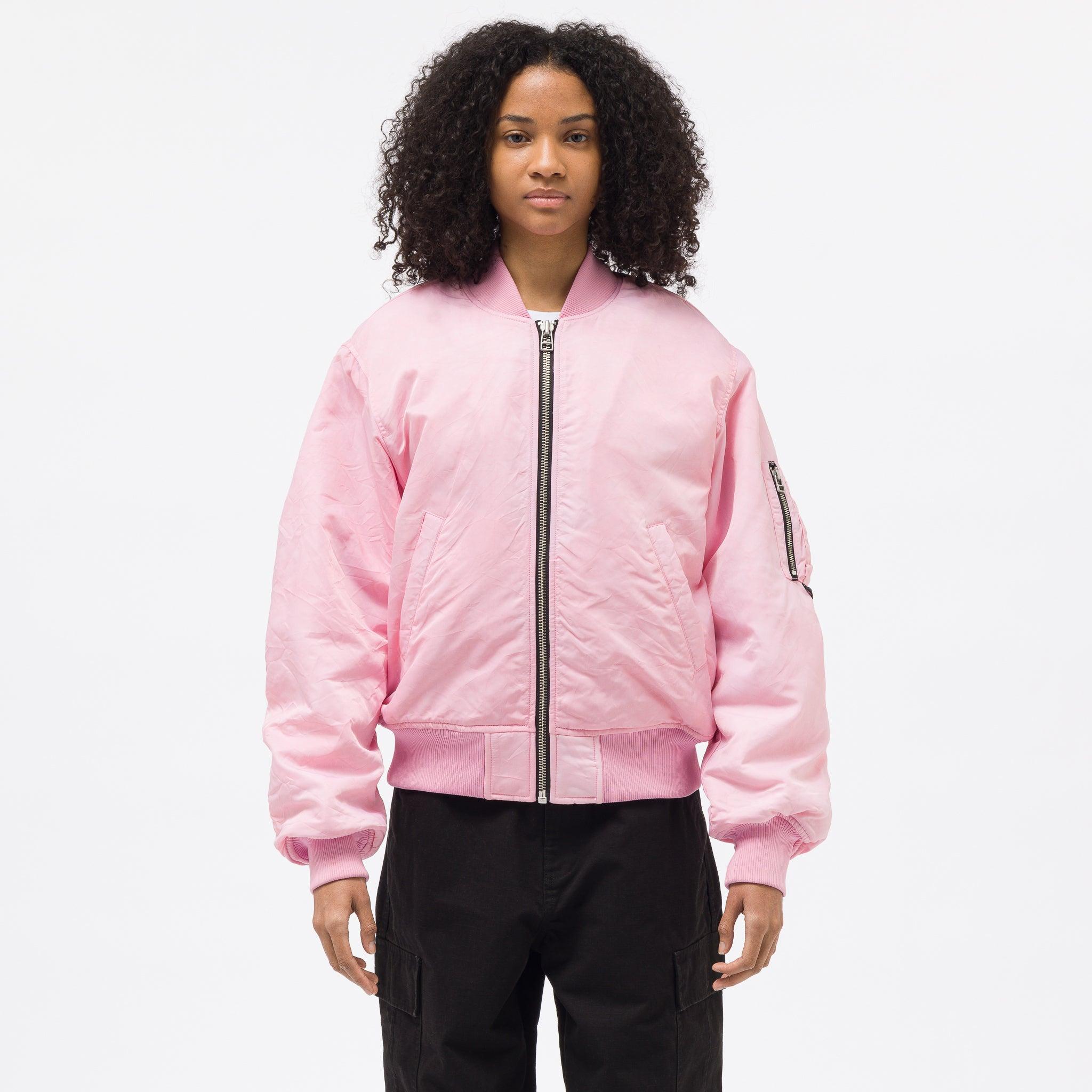 Stussy Dyed Nylon Bomber in Pink | Lyst