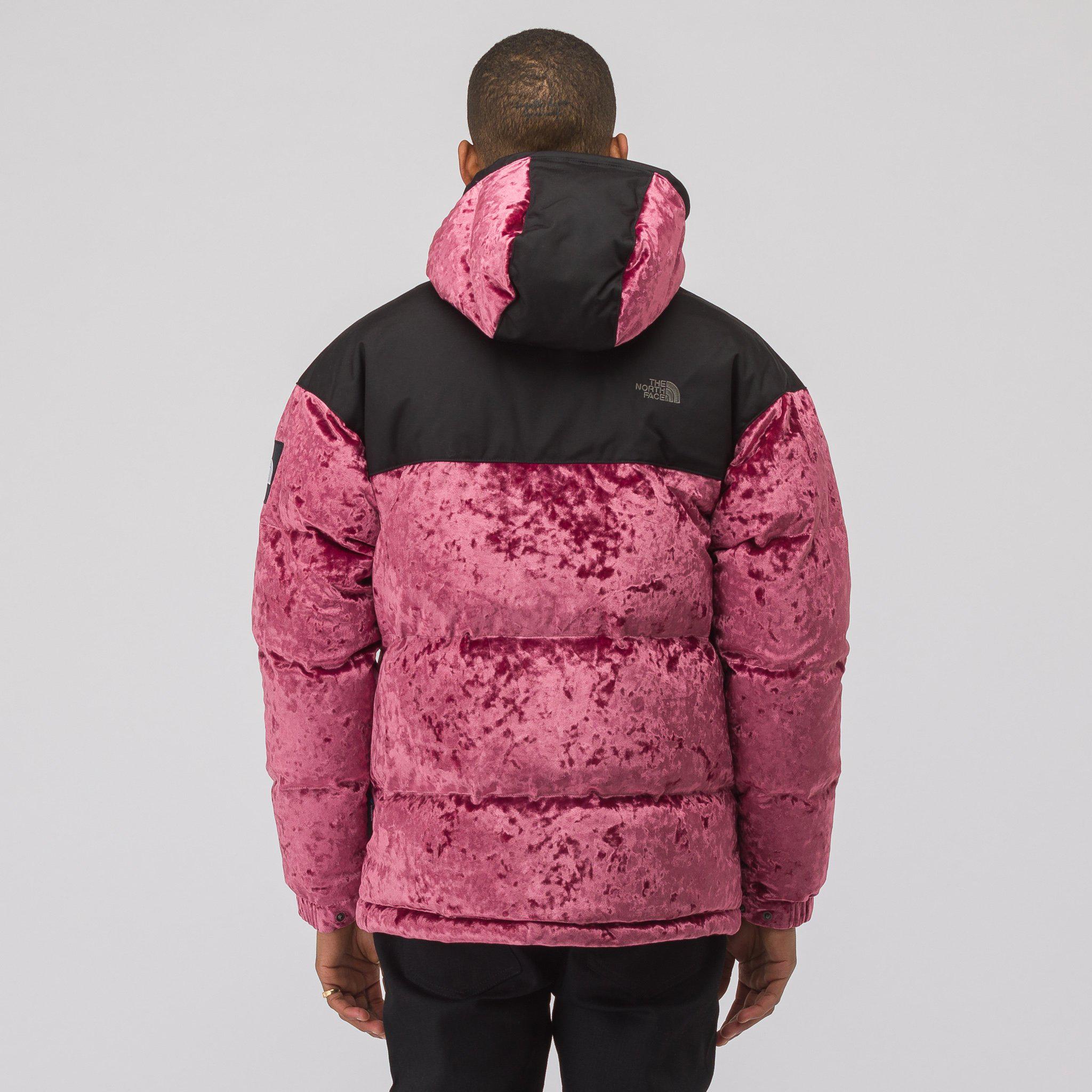 velvet nuptse jacket