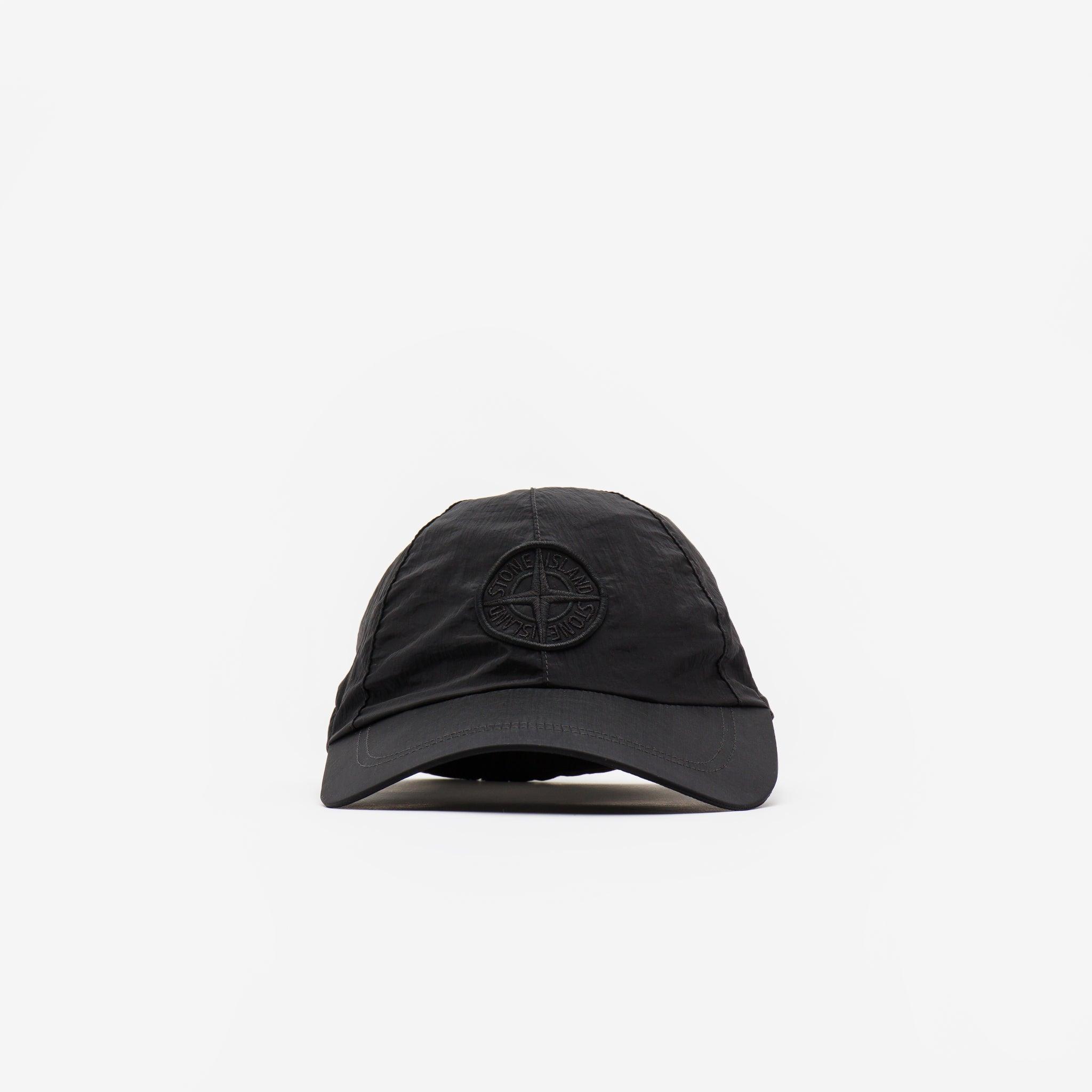 Regenerated Nylon Cap in Black for Men 
