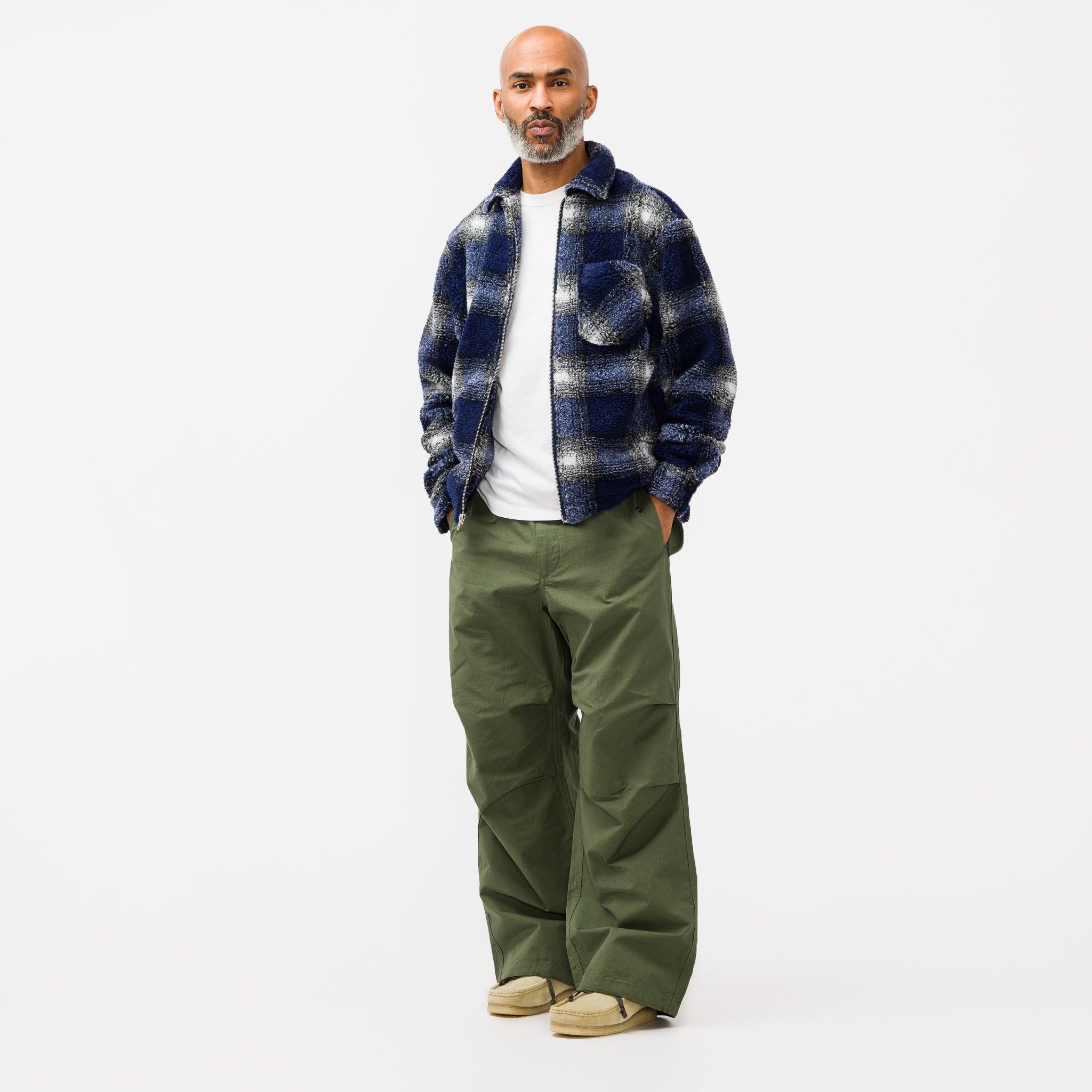 美品！Stussy SHADOW PLAID SHERPA ZIP SHIRT - アウター