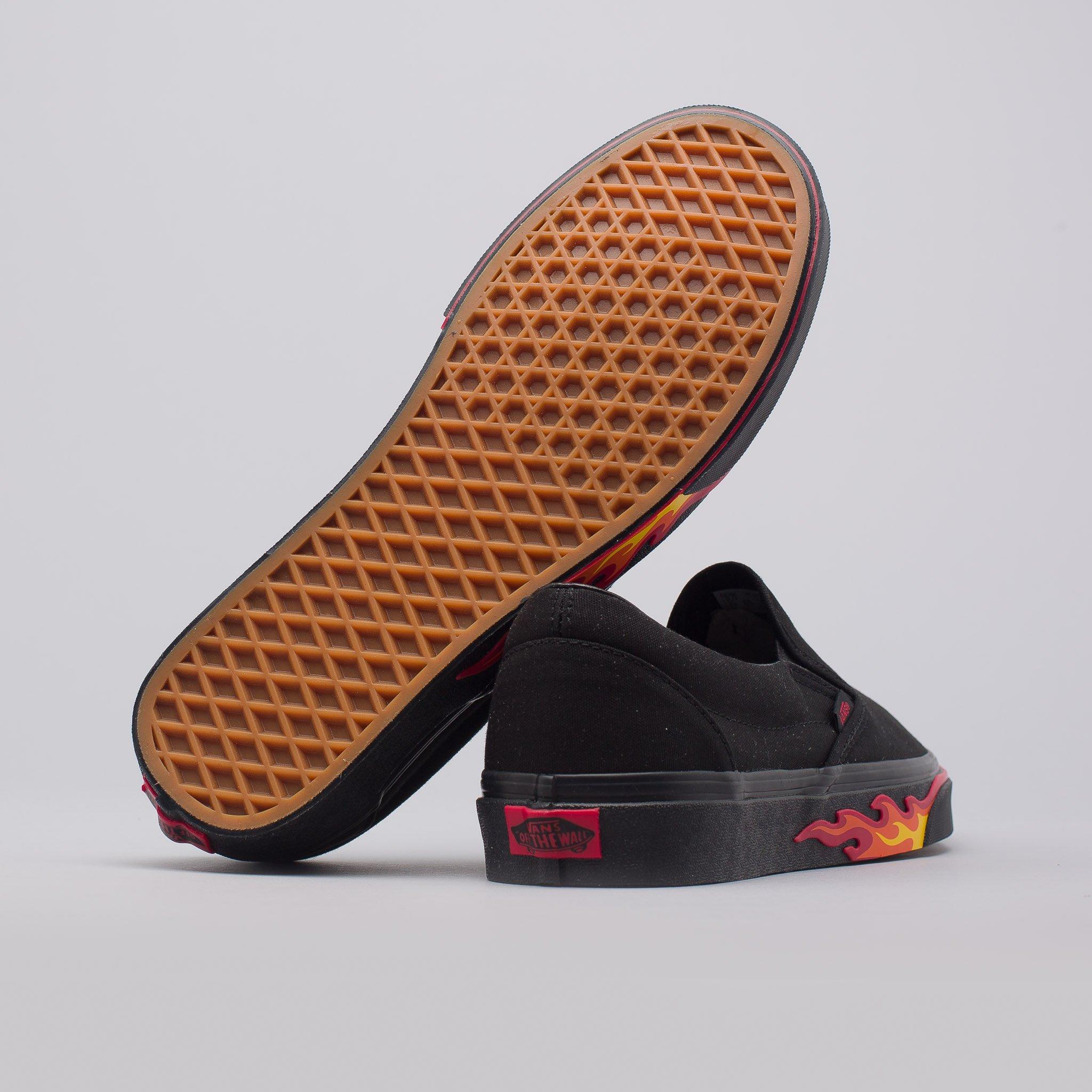 vans flame wall slip on