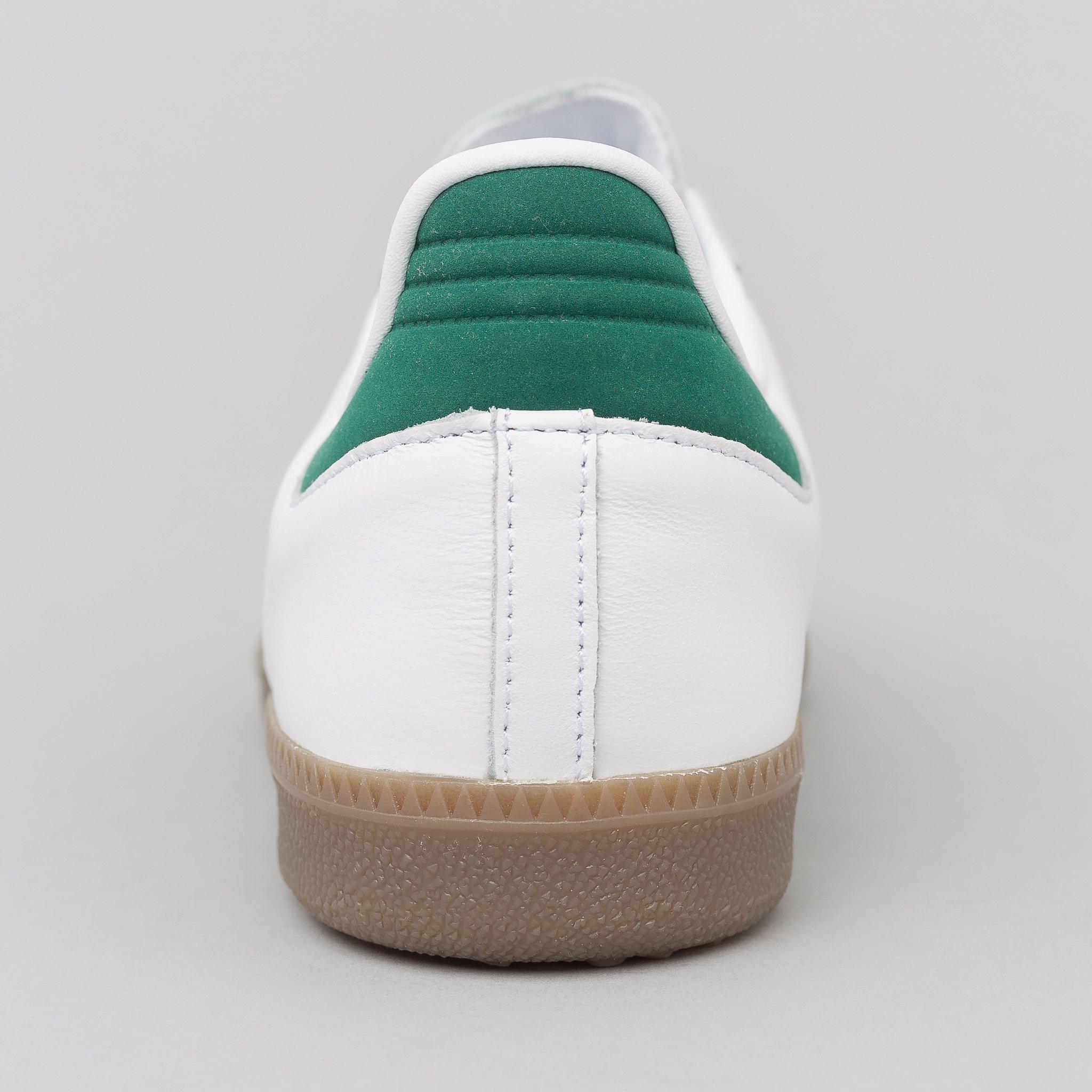 adidas Leather Samba Og In White/green for Men | Lyst